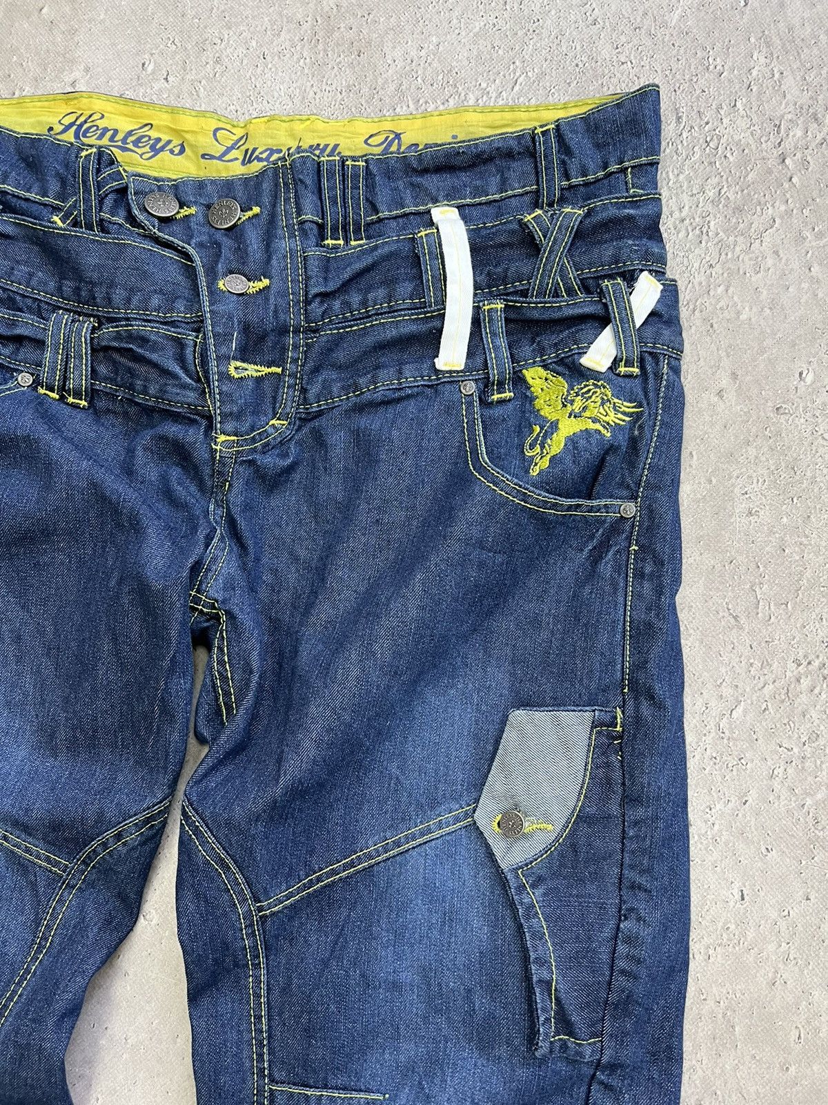 Japanese Brand × Junya Watanabe × Le Grande Bleu (L.G.B.) Vintage Japanese flare wide-leg 3D pocket utility cargos Size US 32 / EU 48 - 4 Thumbnail