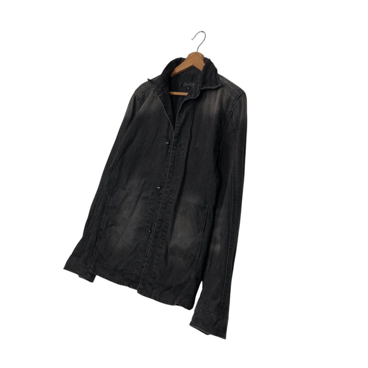 Japanese Brand 📌Schlussel Biker Denim Jacket Iconic Black Issey Miyake Size US M / EU 48-50 / 2 - 3 Thumbnail
