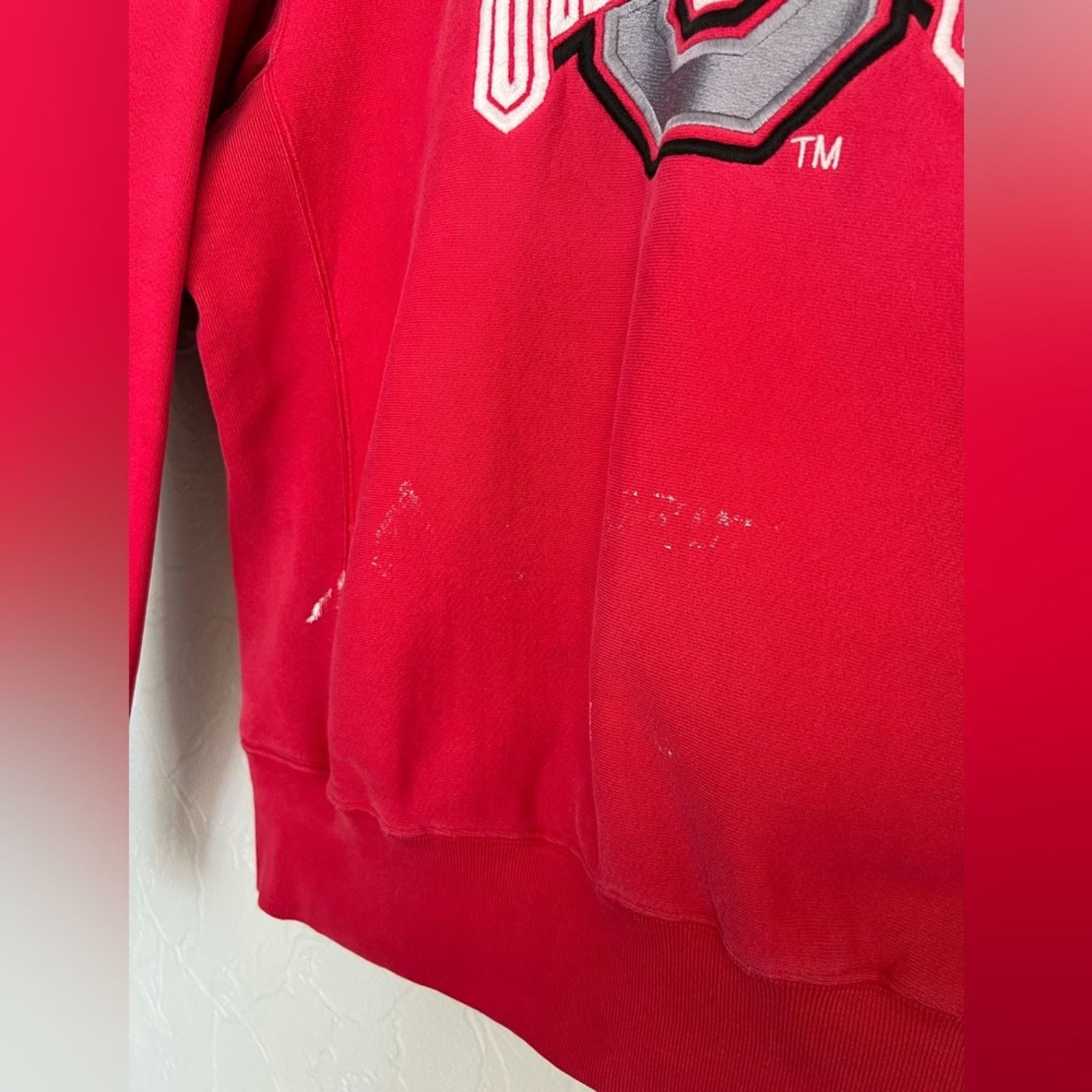 Vintage Vintage 90s Ohio State Buckeyes Embroidered Sweatshirt XXL Size US XXL / EU 58 / 5 - 7 Thumbnail