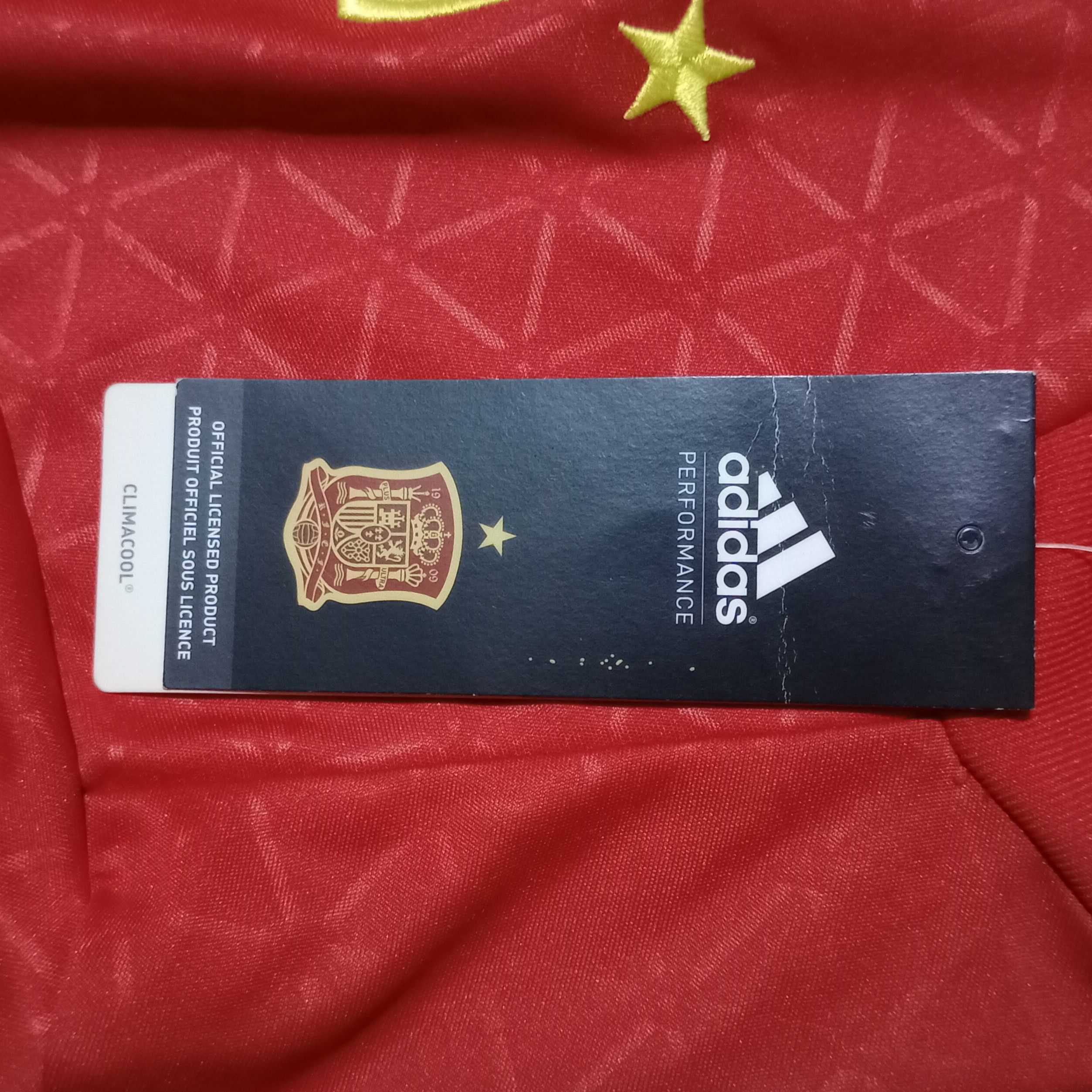 Adidas Spain Euro 2016 Home Jersey Andres Iniesta 6 Size US L / EU 52-54 / 3 - 7 Thumbnail