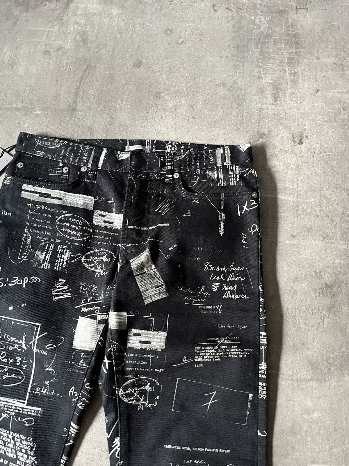 Dior Dior doodle denim black jeans rare Size US 30 / EU 46 - 5 Thumbnail