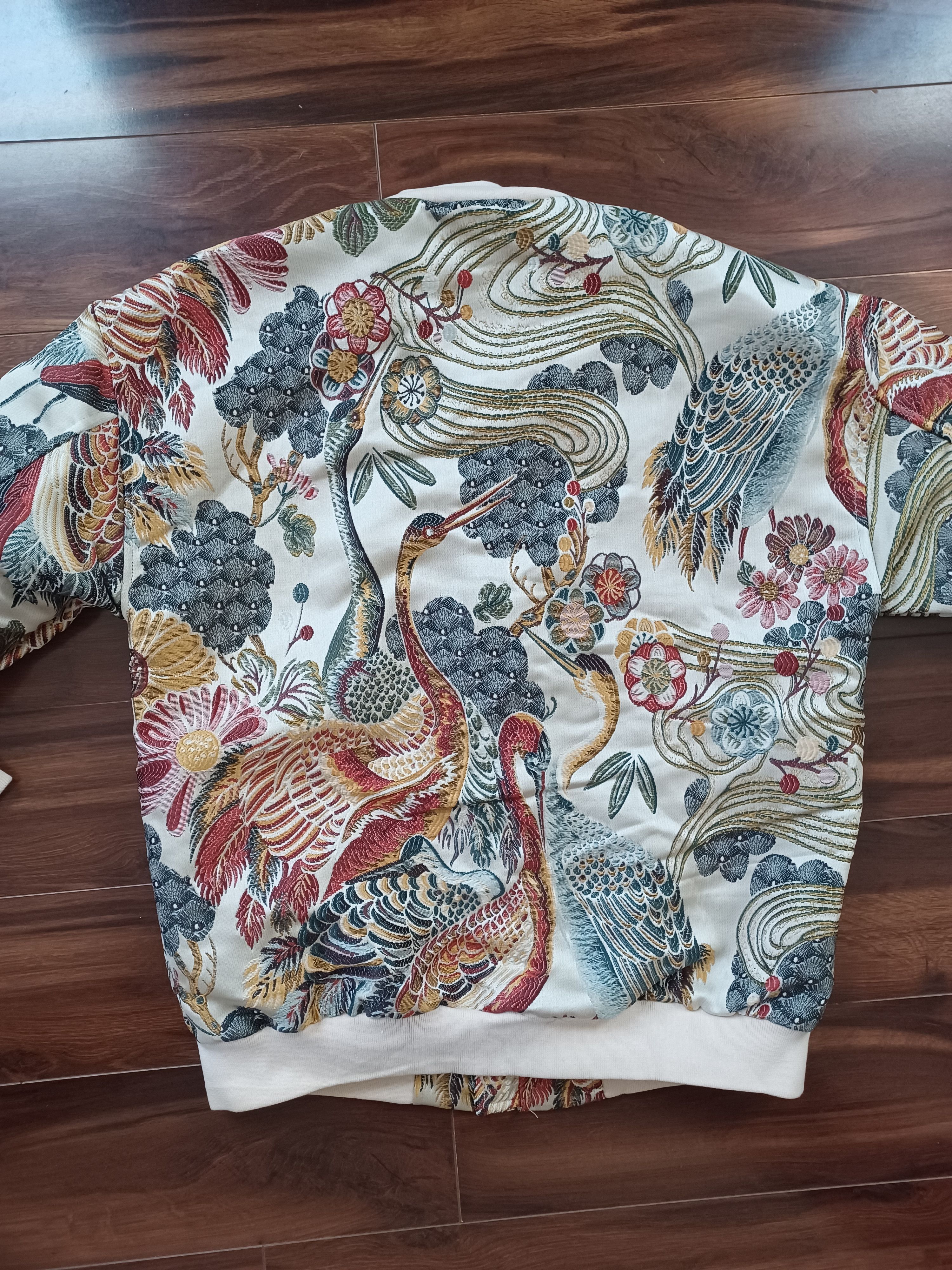 Other Japanese Embroidered Bomber Jacket Size US L / EU 52-54 / 3 - 3 Thumbnail
