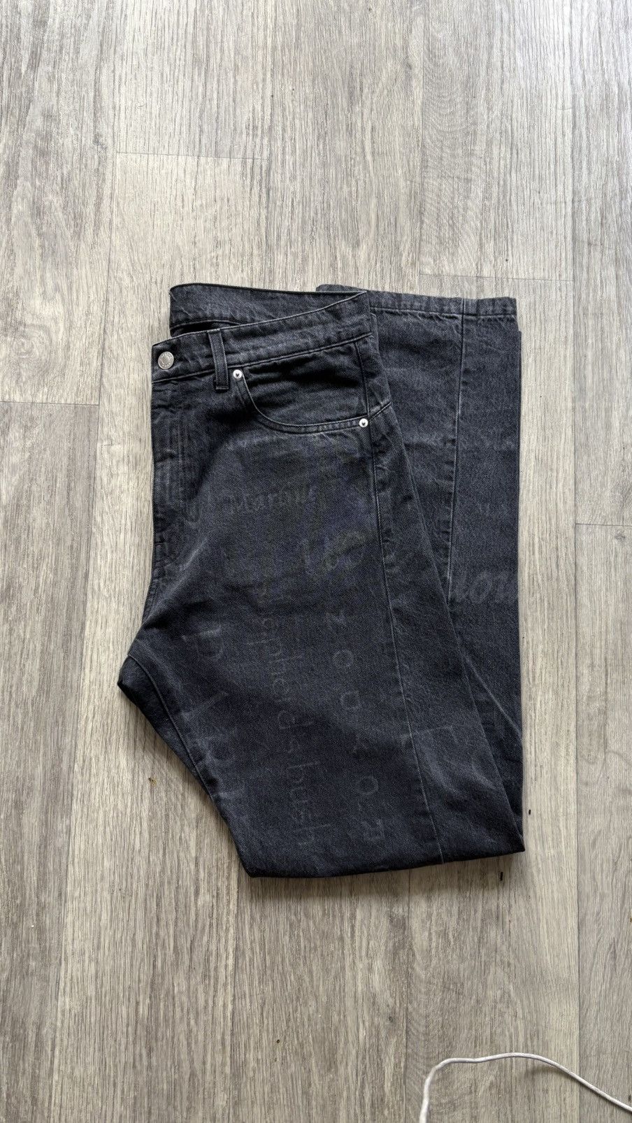 Martine Rose Laser Print Denim Size US 34 / EU 50 - 1 Thumbnail