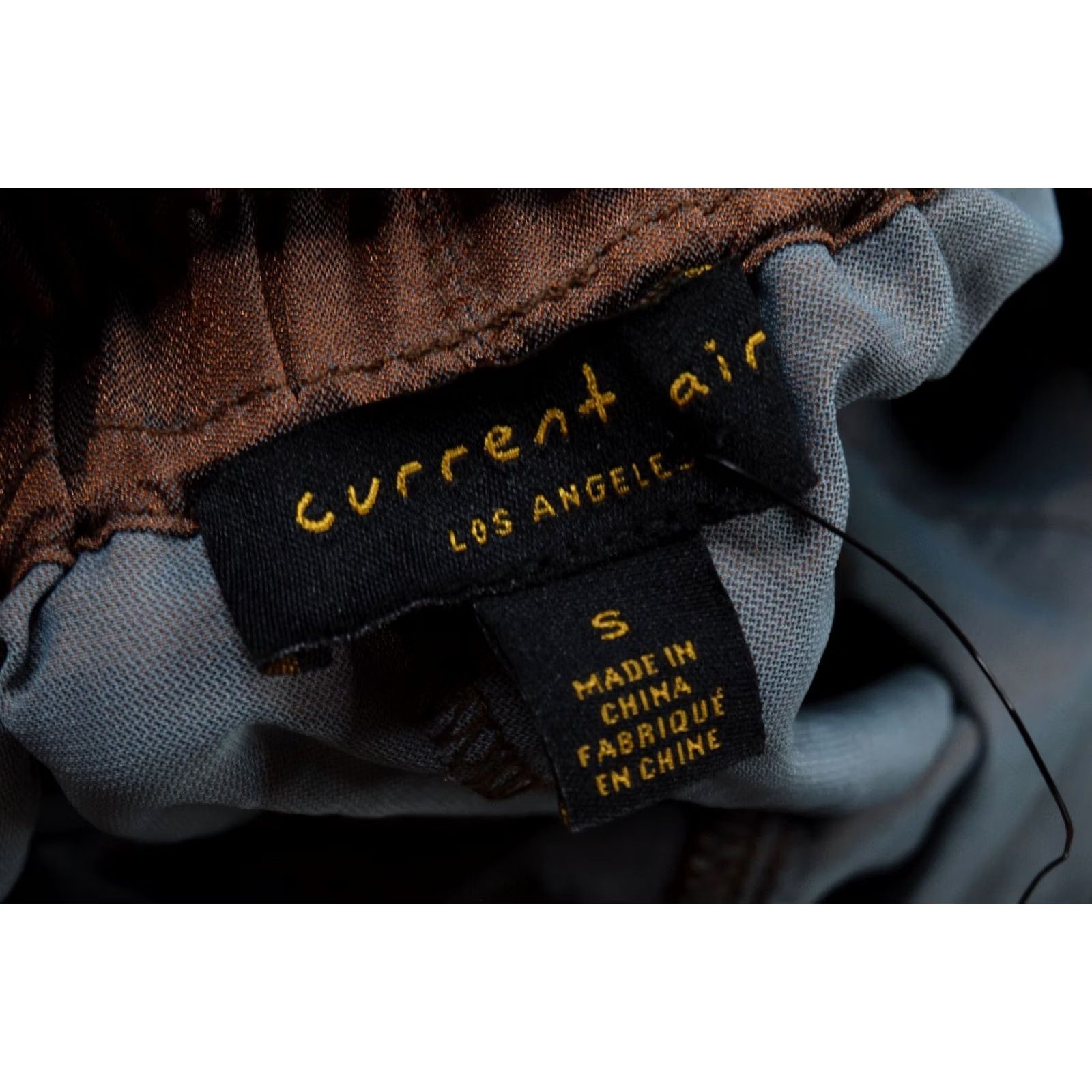 Vintage Current Air Pants Jogger Womens S Cotton Polyester Brown Taupe Satin Crinkled Casual Pull-On Inseam 27in 30in Size 28" / US 6 / IT 42 - 5 Thumbnail