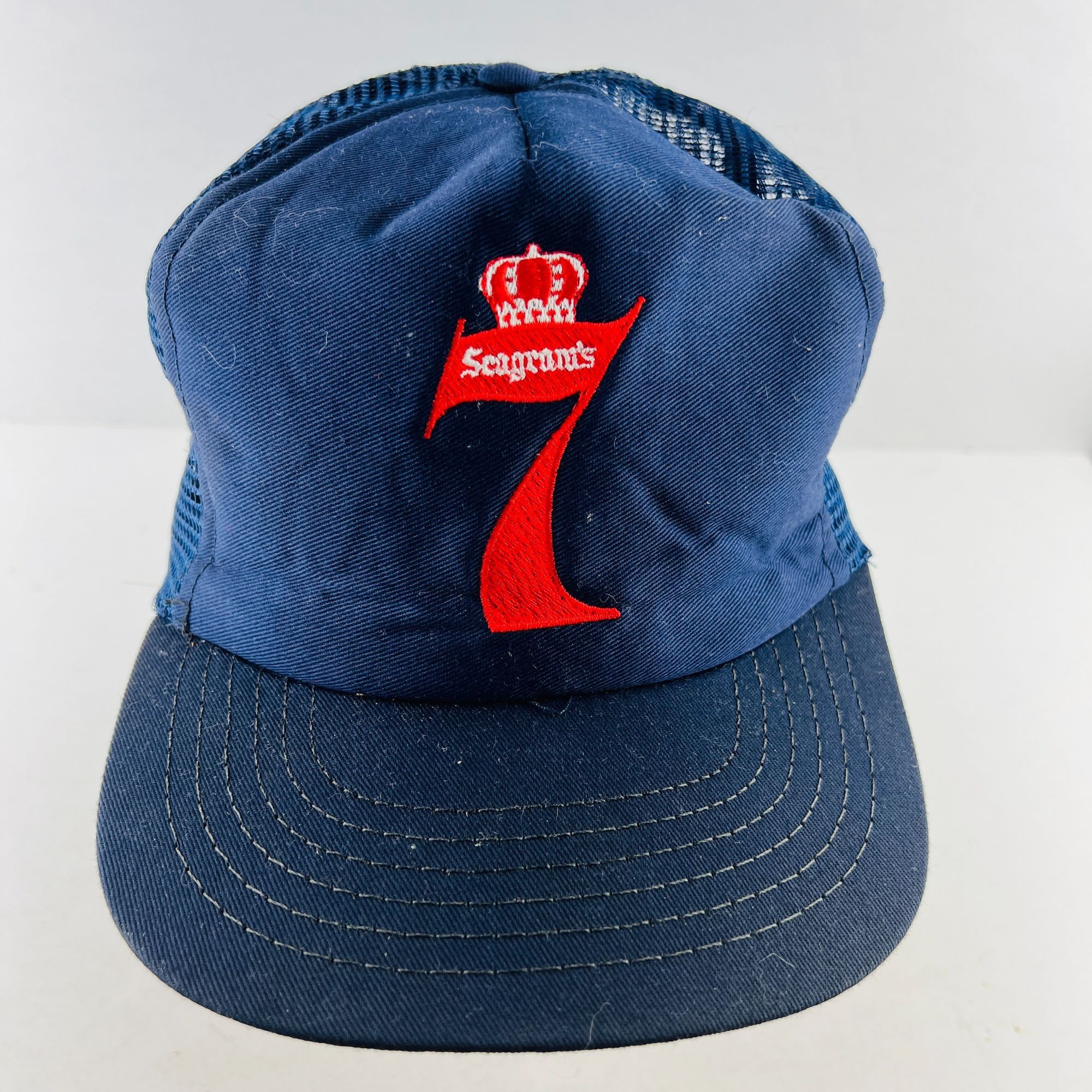 Other Seagrams 7 Crown Trucker Hat Baseball Style Cap O/S Embroide Size ONE SIZE - 1 Thumbnail