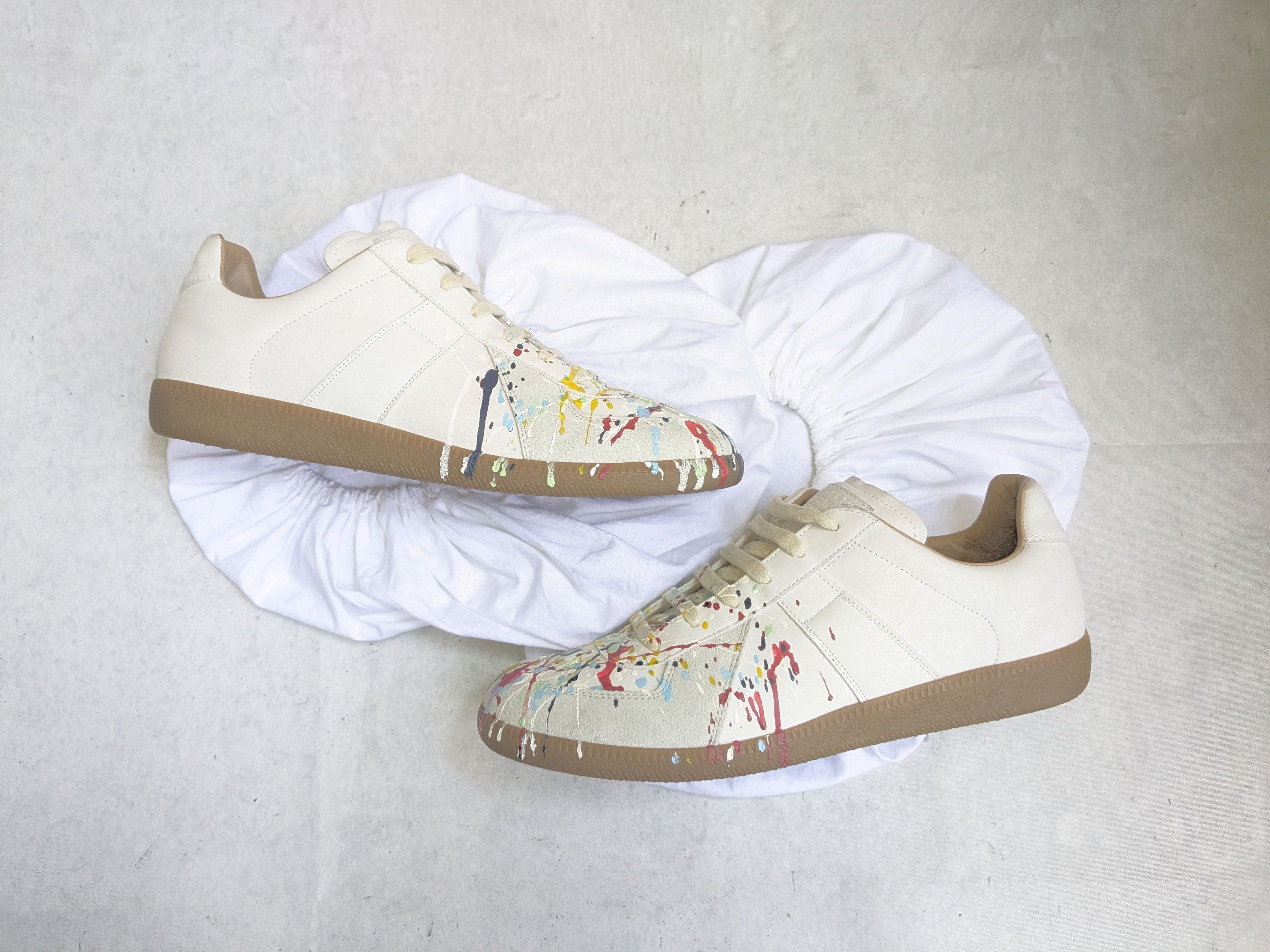 Maison Margiela MARGIELA GAT REPLICAS PAINT SPLATTER gat 10.5 43.5 Size US 10.5 / EU 43-44 - 1 Thumbnail