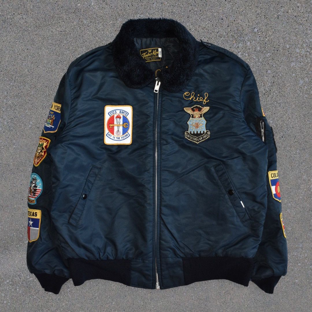 Vintage Vintage Air Force ‘Chief’ Chain-stitched Flight Jacket (L) Size US L / EU 52-54 / 3 - 2 Thumbnail