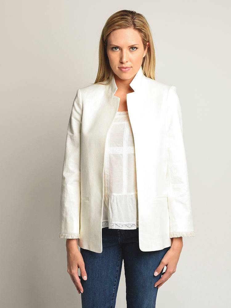 Zadig & Voltaire Zadig & Voltaire Volly Feange Cotton Linen Jacket Size EU 36 Size XS / US 0-2 / IT 36-38 - 1 Thumbnail