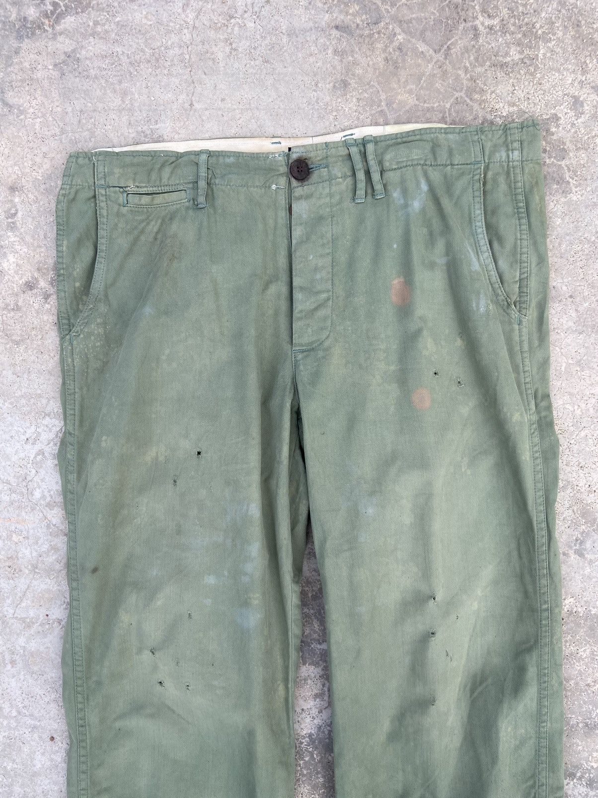 Chimala Trashed Faded Chimala chinos painted pants distressed Size US 35 - 2 Thumbnail