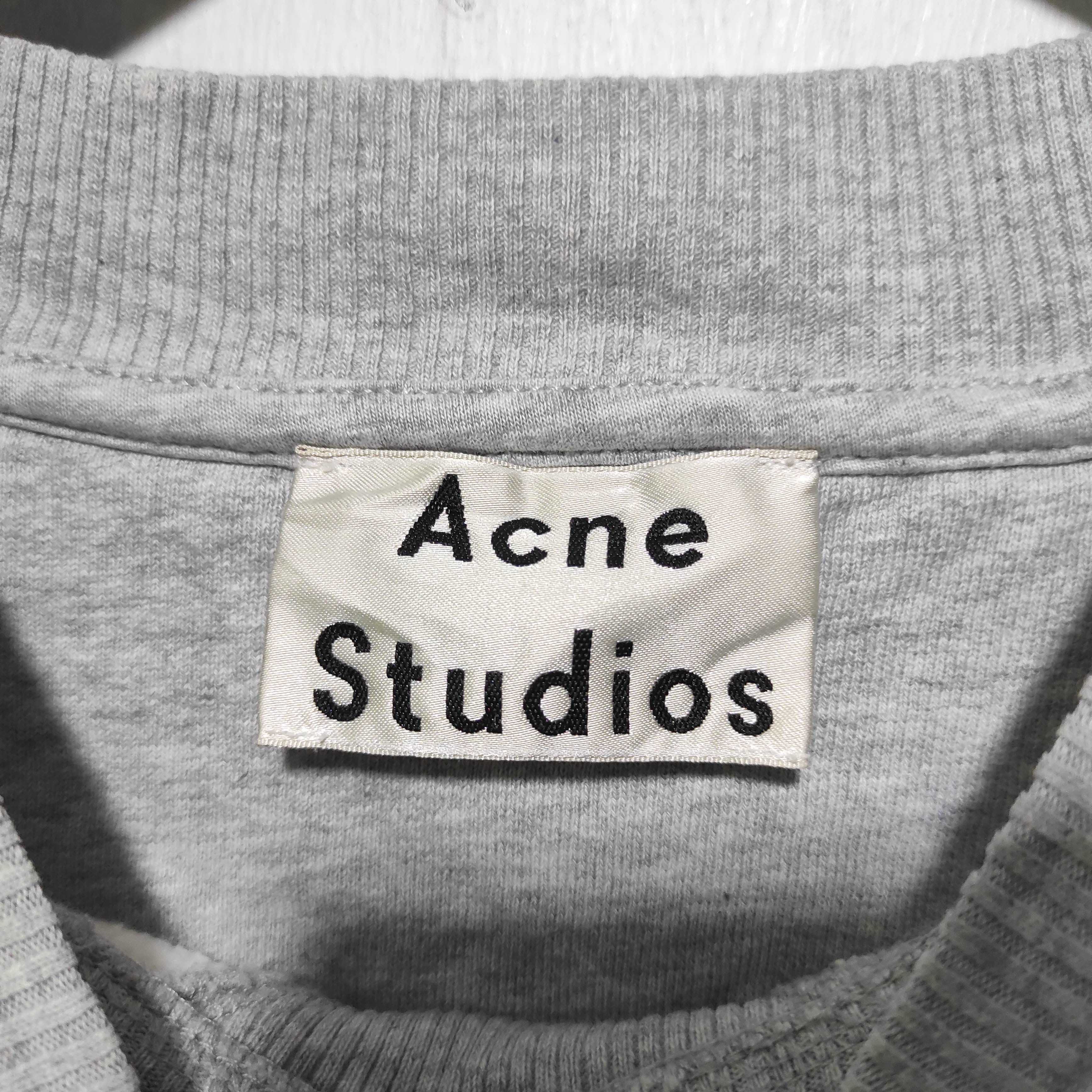 Acne Studios Acne Studio Gray Sweatshirt Face Motif Size US XS / EU 42 / 0 - 5 Thumbnail