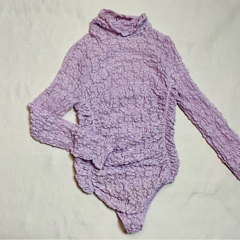 Free People NWT New $68 Free People Day & Night Lace Lilac Bodysuit Siz Size S / US 4 / IT 40 - 5 Thumbnail
