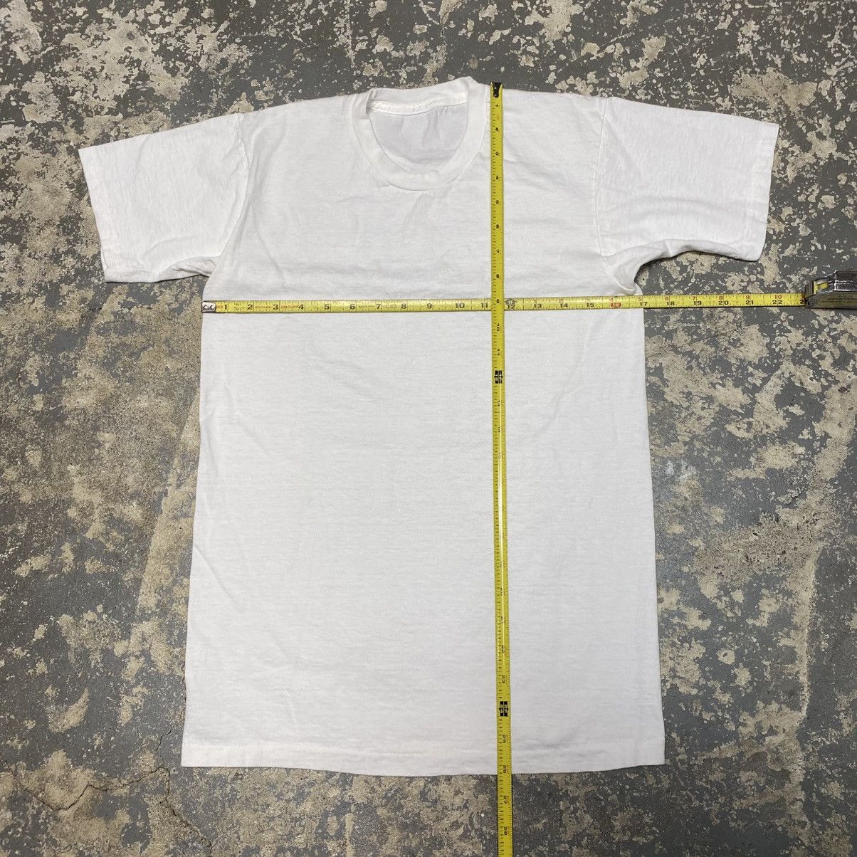 Unsound Rags × Vintage Vintage White Blank 90s Single Stitch Tshirt Size US M / EU 48-50 / 2 - 5 Thumbnail
