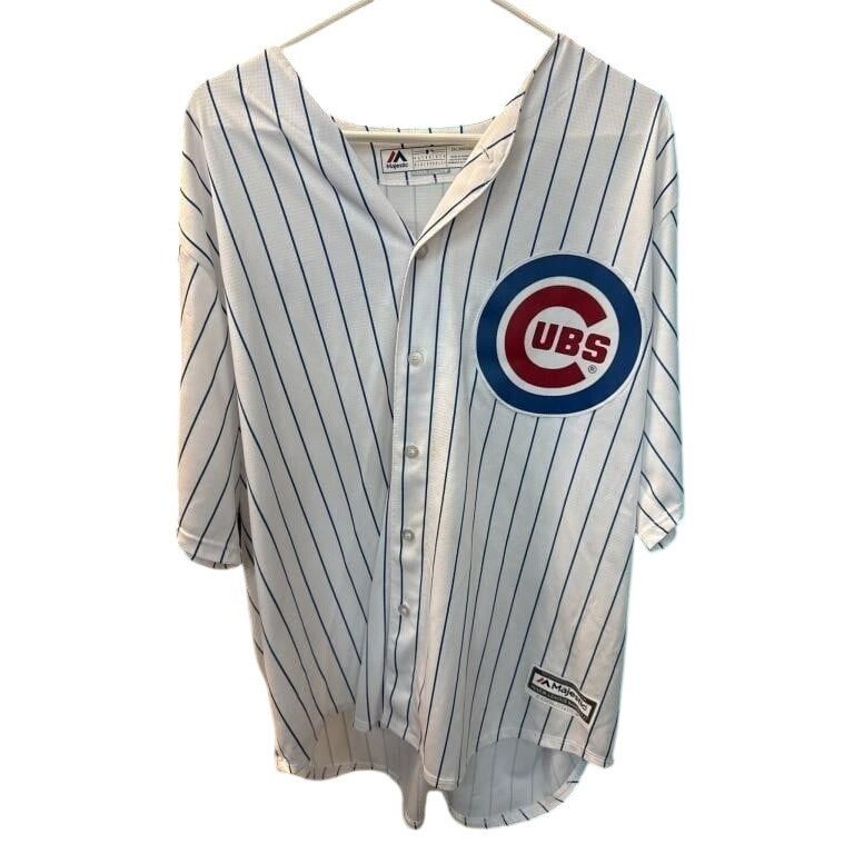 Other Vintage Chicago Cubs Kris Bryant #17 White and Blue Striped Size US XXL / EU 58 / 5 - 1 Thumbnail
