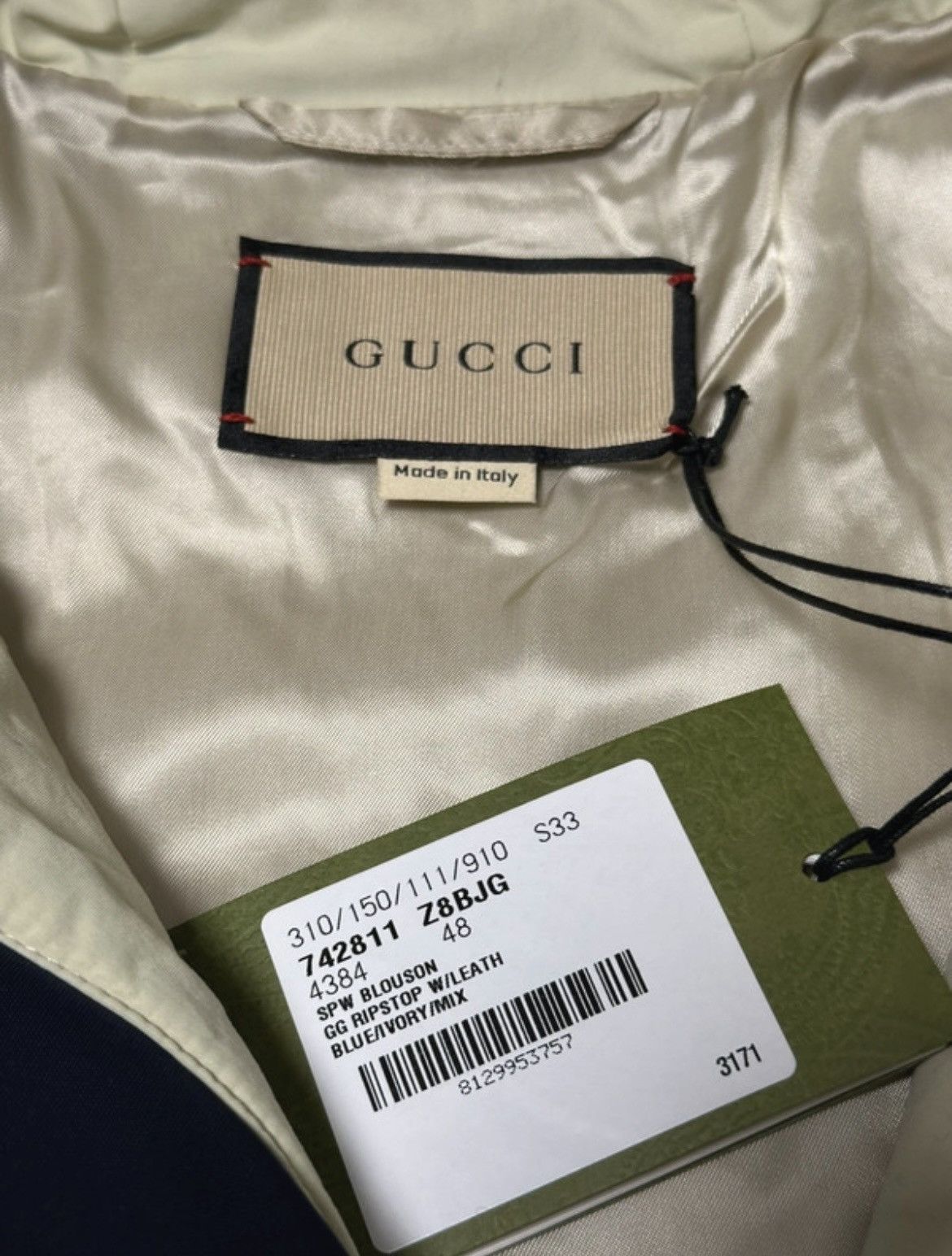 Gucci Gucci GG ripstop leath jacket windbreaker Size US L / EU 52-54 / 3 - 4 Thumbnail