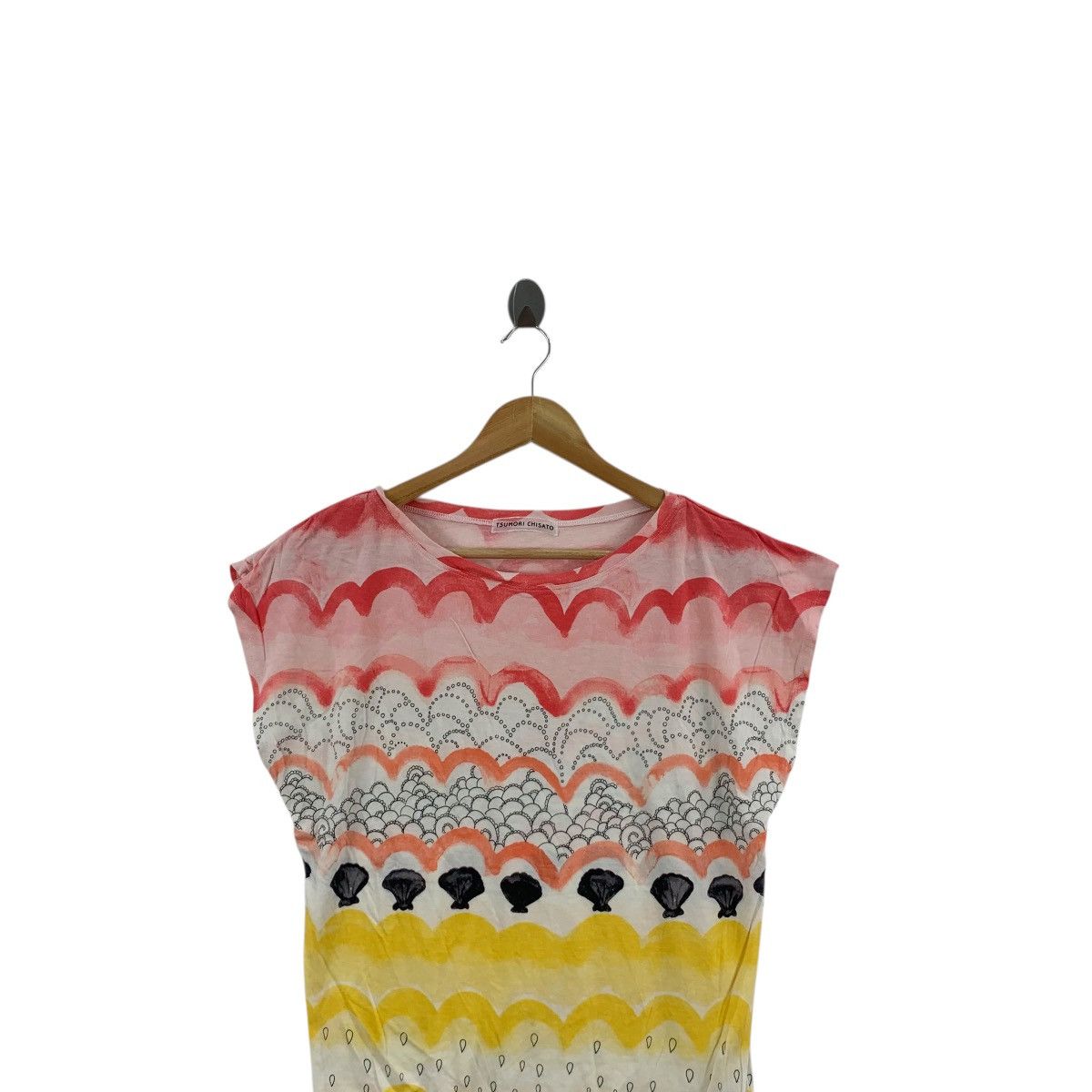 Tsumori Chisato Vintage TSUMORI CHISATO Issey Miyake Designer AOP Tee Shirt Size XS / US 0-2 / IT 36-38 - 2 Thumbnail