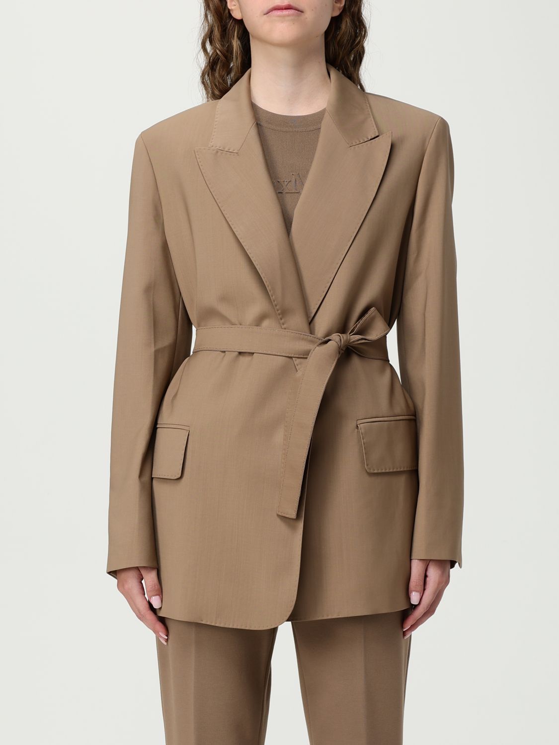 Max Mara Max Mara Jacket Woman Brown Size M / US 6-8 / IT 42-44 - 1 Thumbnail
