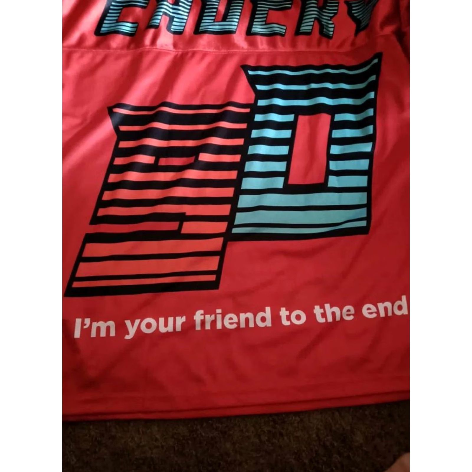 Reason NEW MENS CHUCKY GOOD GUYS JERSERY 90 RED CHILD'S PLAY DOLL FRIENDS TO THE END L Shirt Mens Red 90s Size US L / EU 52-54 / 3 - 2 Thumbnail