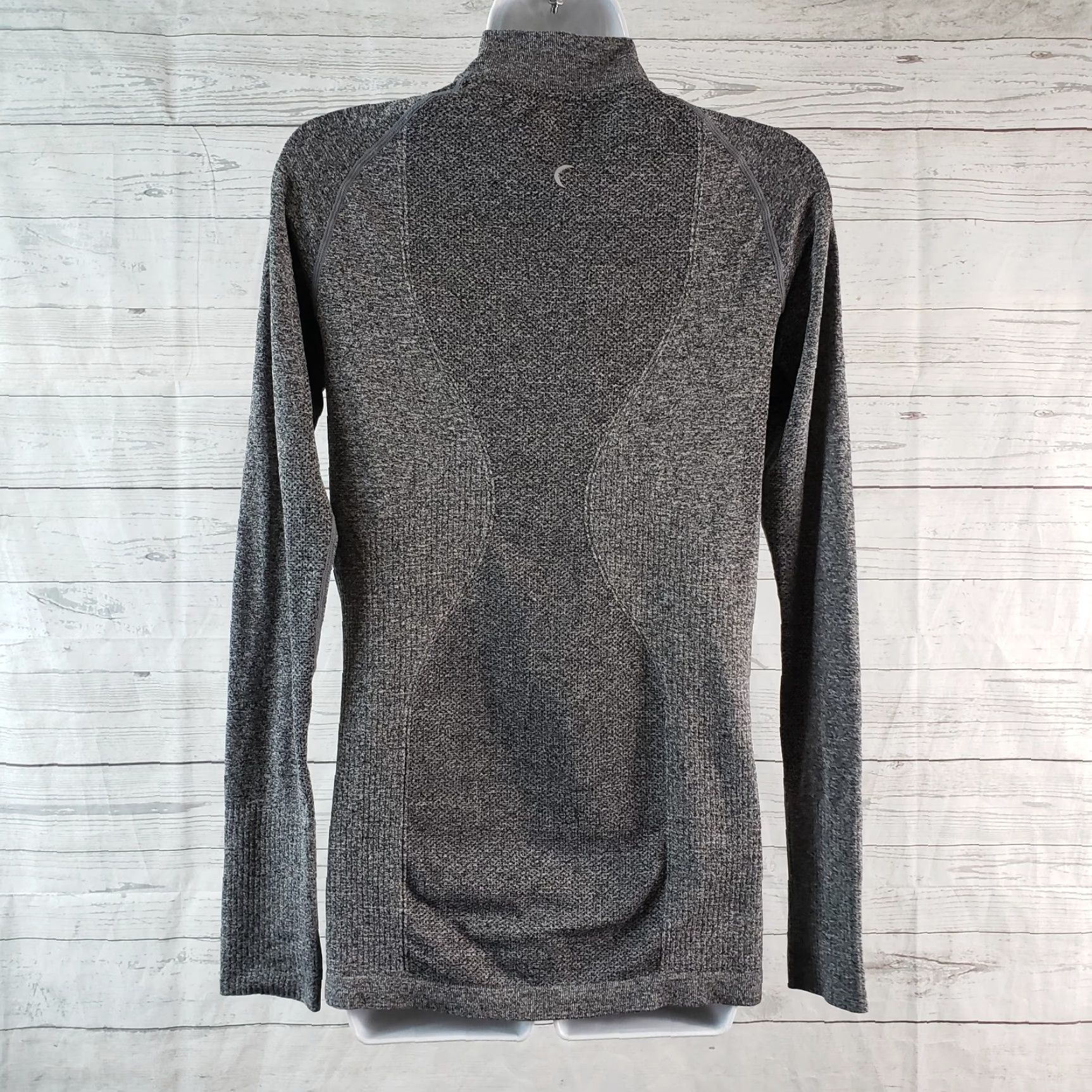Vintage Zyia Womens 1/4 Zip Pullover Sz Medium Gray Long Sleeve Thumbholes Shirt Adult M Gray 1/4 Zip Zyia Pullover Womens M Gray Thumbholes Size M / US 6-8 / IT 42-44 - 4 Thumbnail