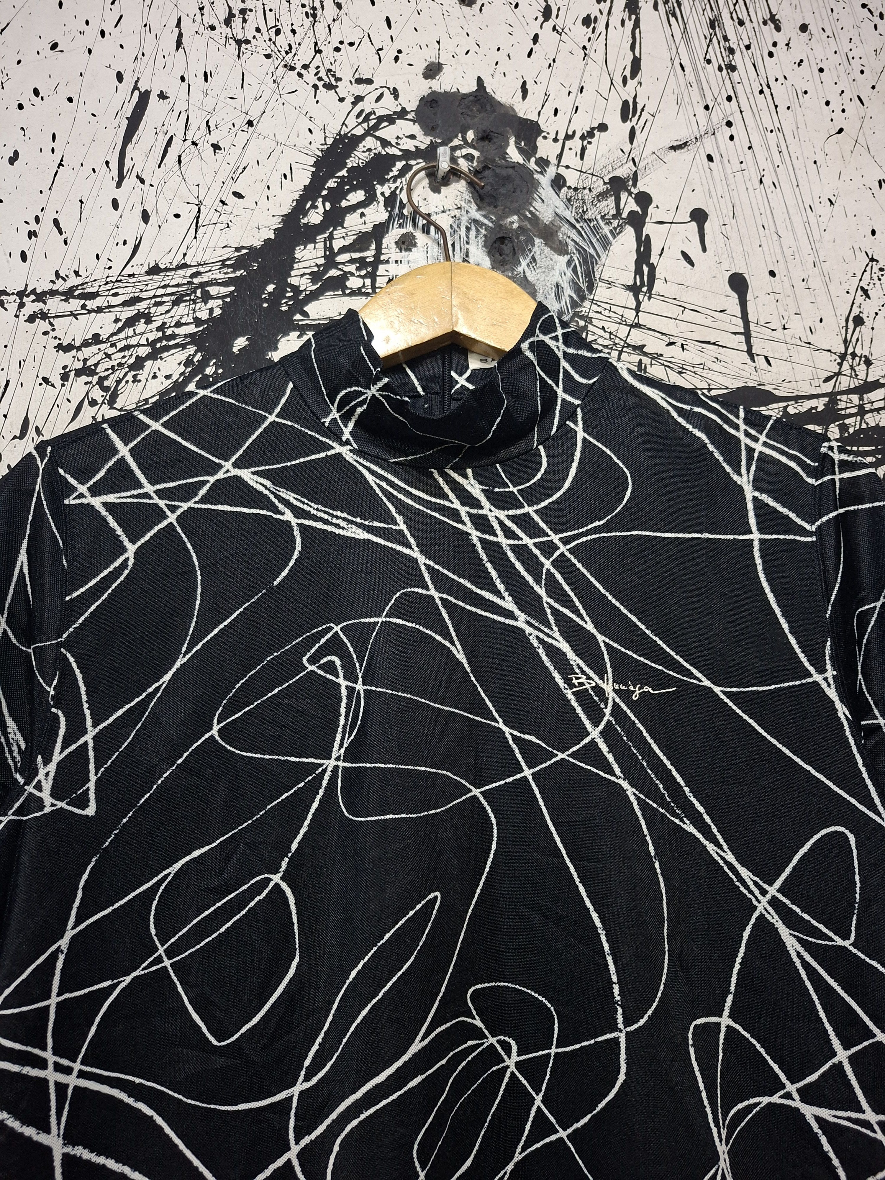 Balenciaga VINTAGE BALENCIAGA GRAFFITI MESH PRINTED BLOUSE SHIRT Size L / US 10 / IT 46 - 3 Thumbnail