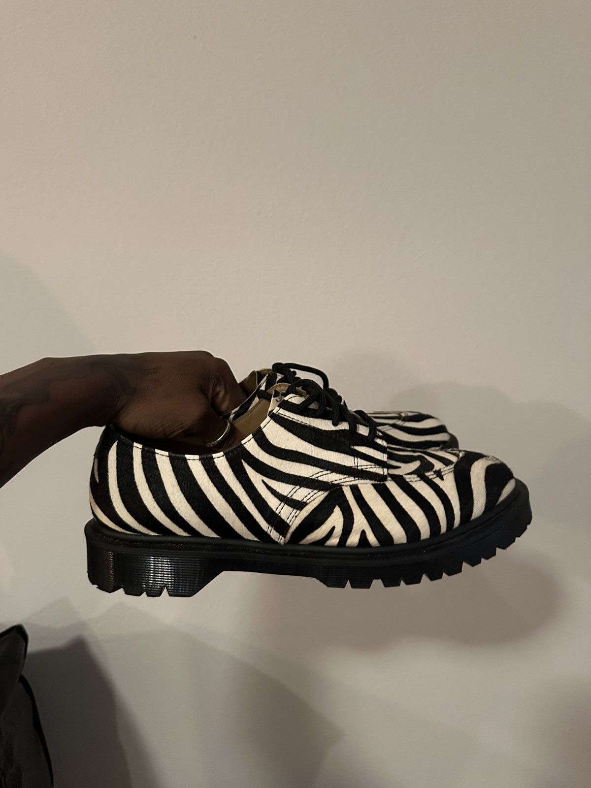 Dr. Martens × Supreme Supreme x doc martens (zebra pony hair color