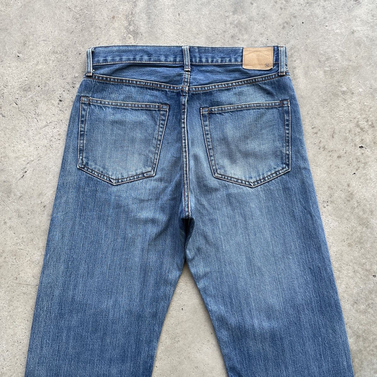 Japanese Brand Faded Blue Vintage Distressed Japanese Jeans Denim Pants W31 Size US 31 - 11 Thumbnail