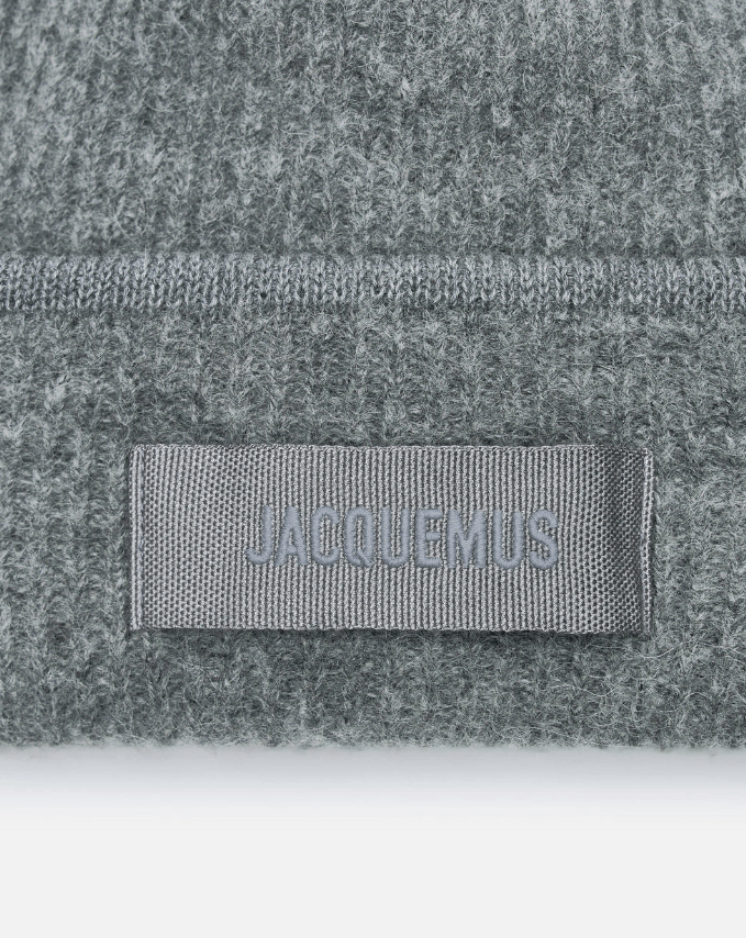 Jacquemus BNWT AW25 JACQUEMUS LE BONNET GROS TUQUE BEANIE DARK GREY Size ONE SIZE - 6 Thumbnail