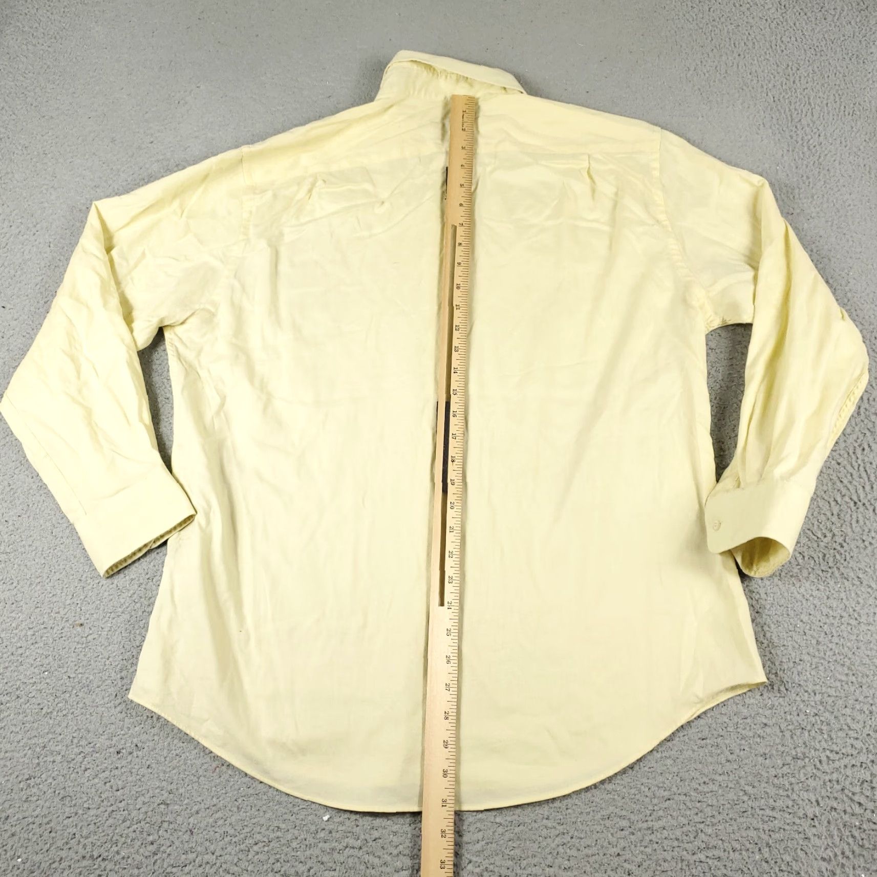 Tommy Hilfiger Tommy Hilfiger Shirt Mens XL Yellow Button-Up Long Sleeve Cotton Regular Fit Size US XL / EU 56 / 4 - 4 Thumbnail