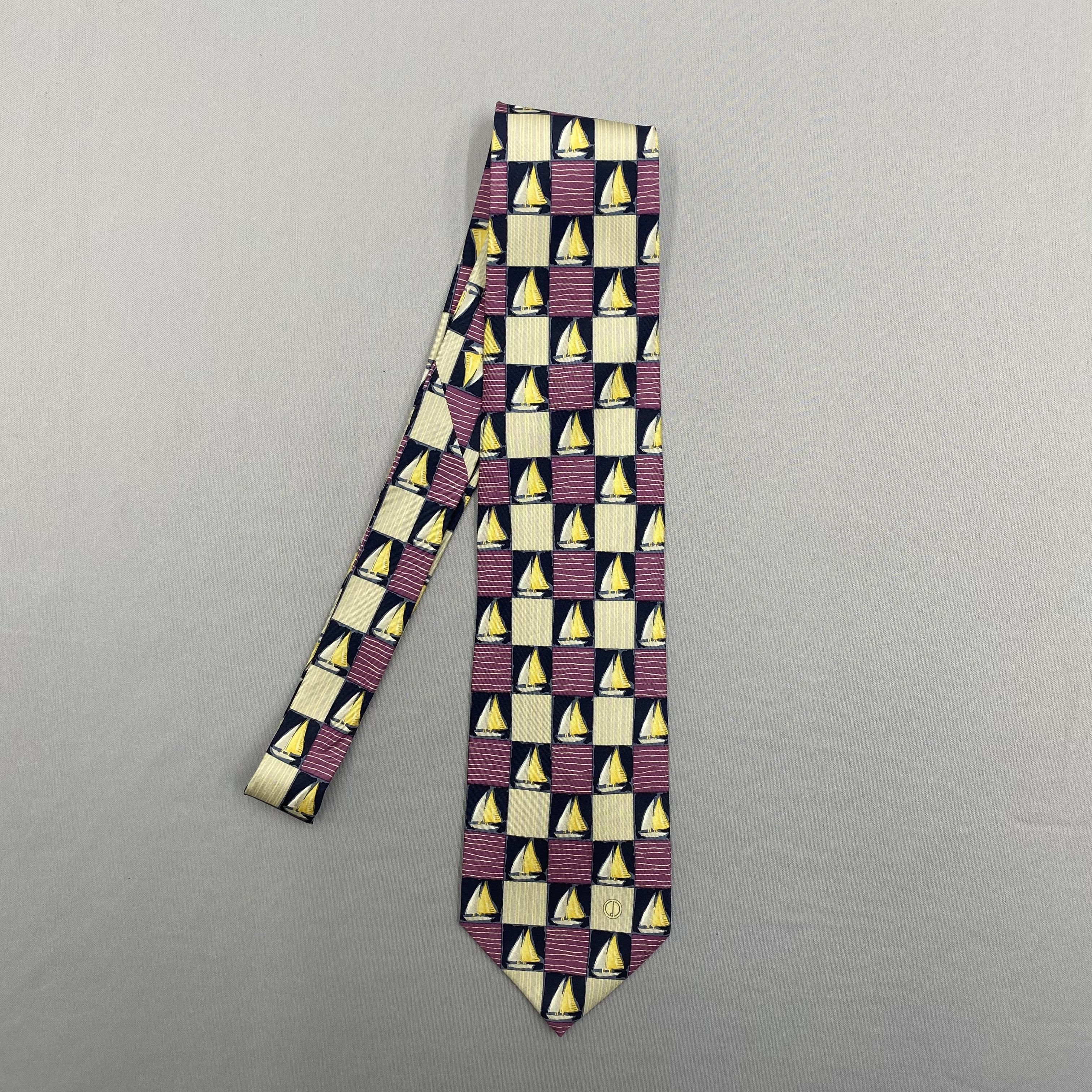 Alfred Dunhill Vintage Dunhill SILK Necktie Cravate Pure Silk Neck Tie Size ONE SIZE - 4 Thumbnail