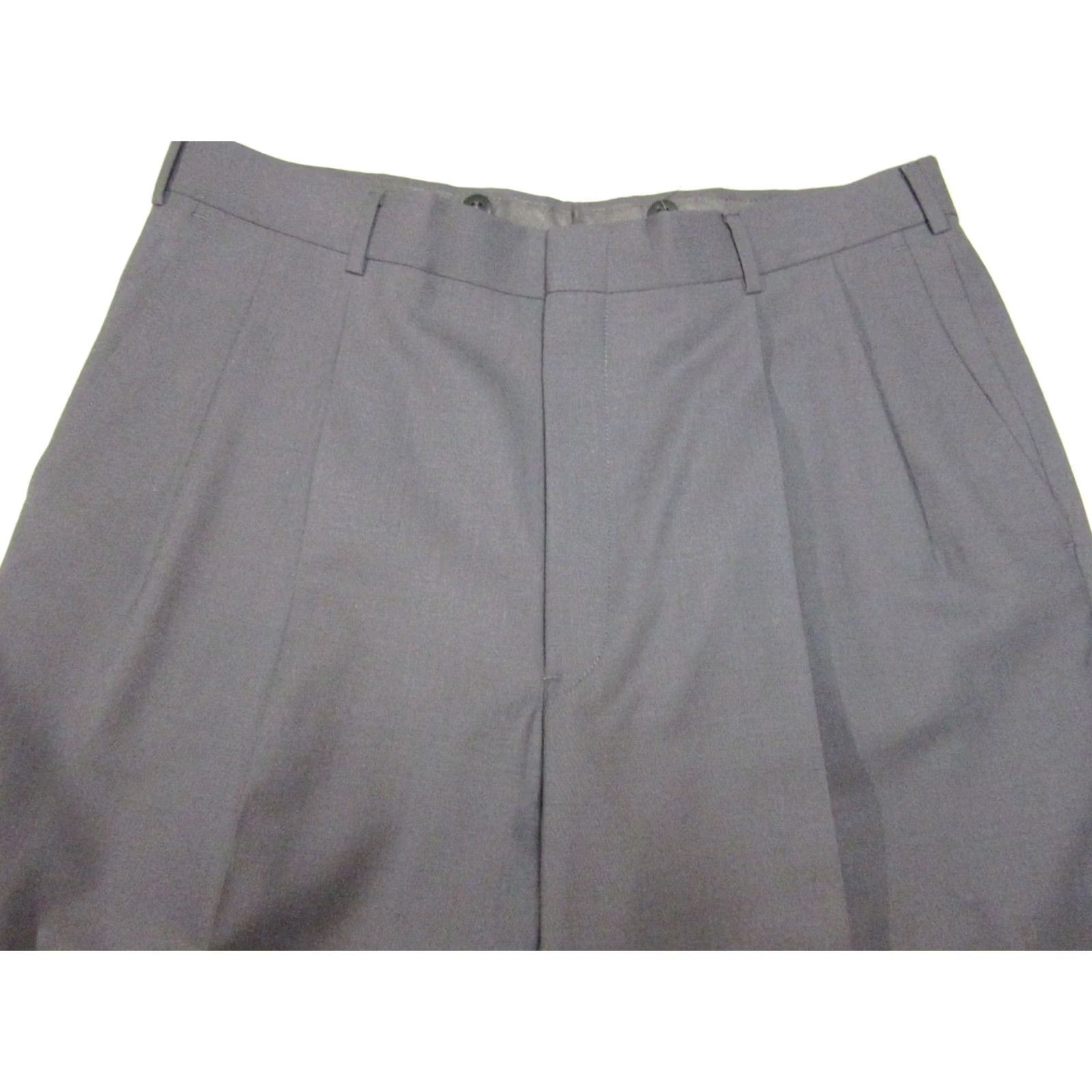 Hart Schaffner Marx Final Answer: Hart Schaffner Marx Dress Pants Mens 34x31 Black Wool Pleated Formal Business Size US 34 / EU 50 - 2 Thumbnail