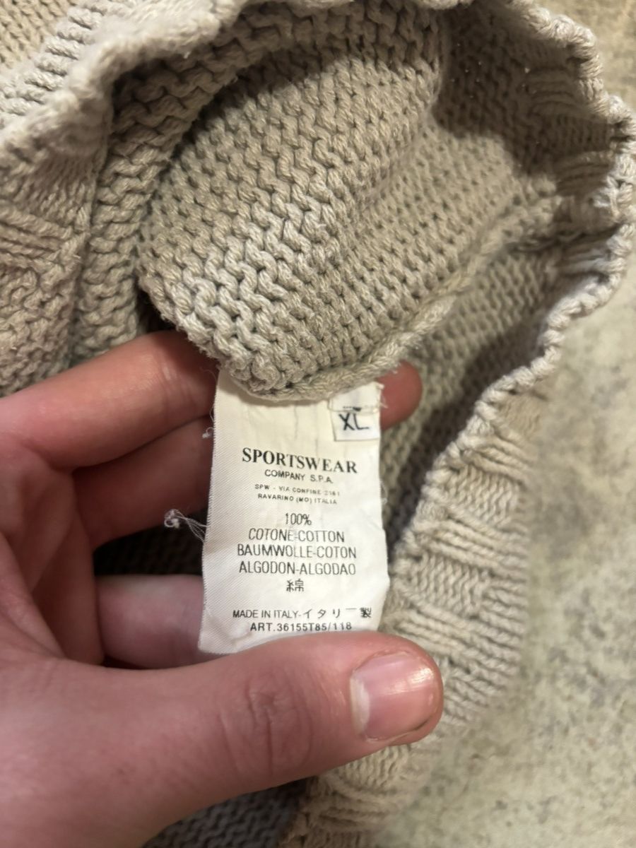 Stone Island Sweater Stone Island Knitted 1/4 2000’s Sportswear Company Size US XL / EU 56 / 4 - 7 Thumbnail