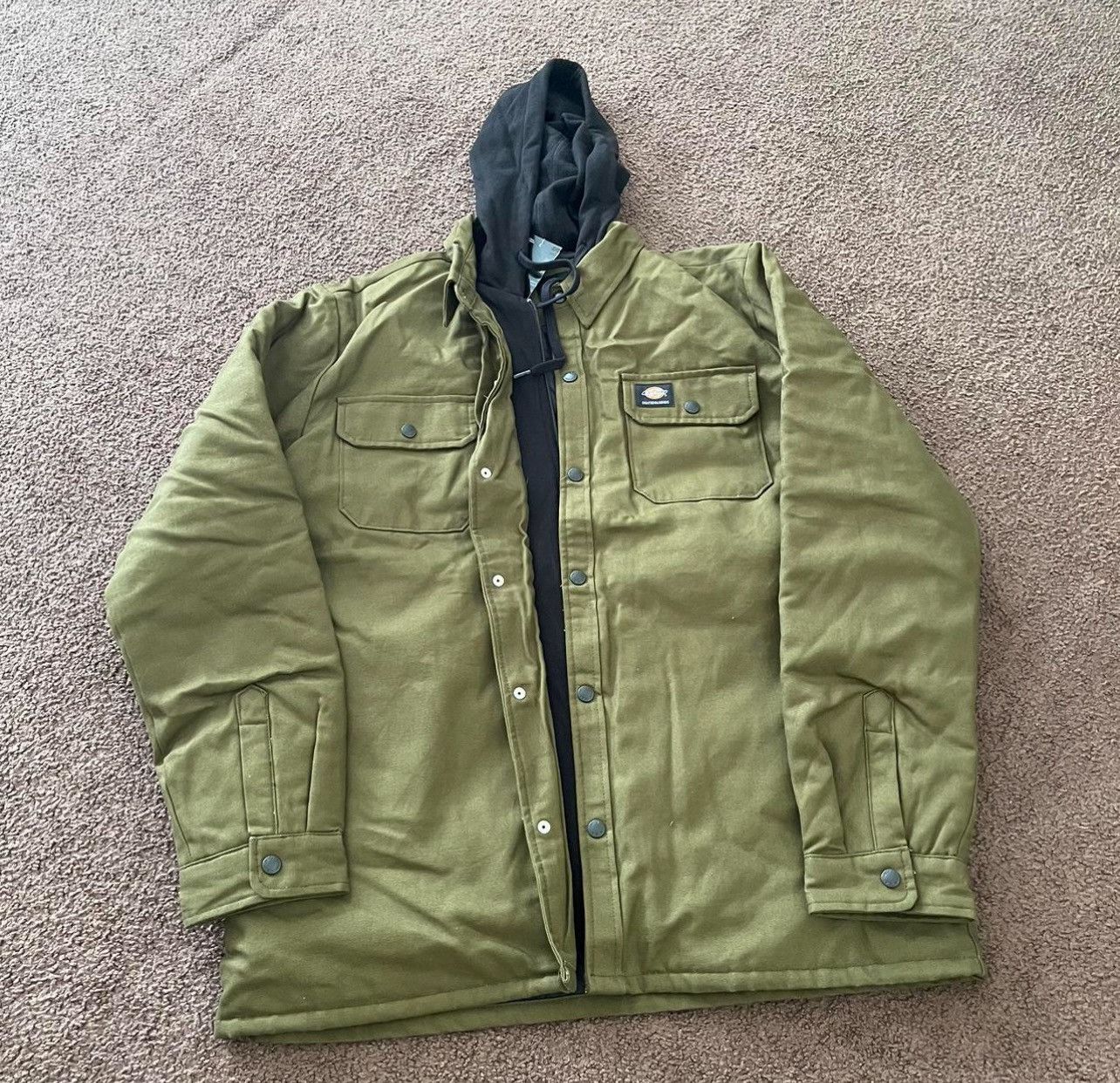 Dickies New olive green jacket with hoodie Size US XL / EU 56 / 4 - 1 Thumbnail