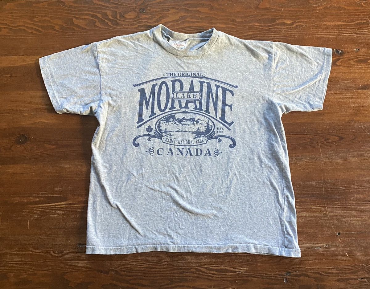 Vintage Vintage 90’s Lake Moraine Canada Single Stitch Tee Size US L / EU 52-54 / 3 - 1 Thumbnail