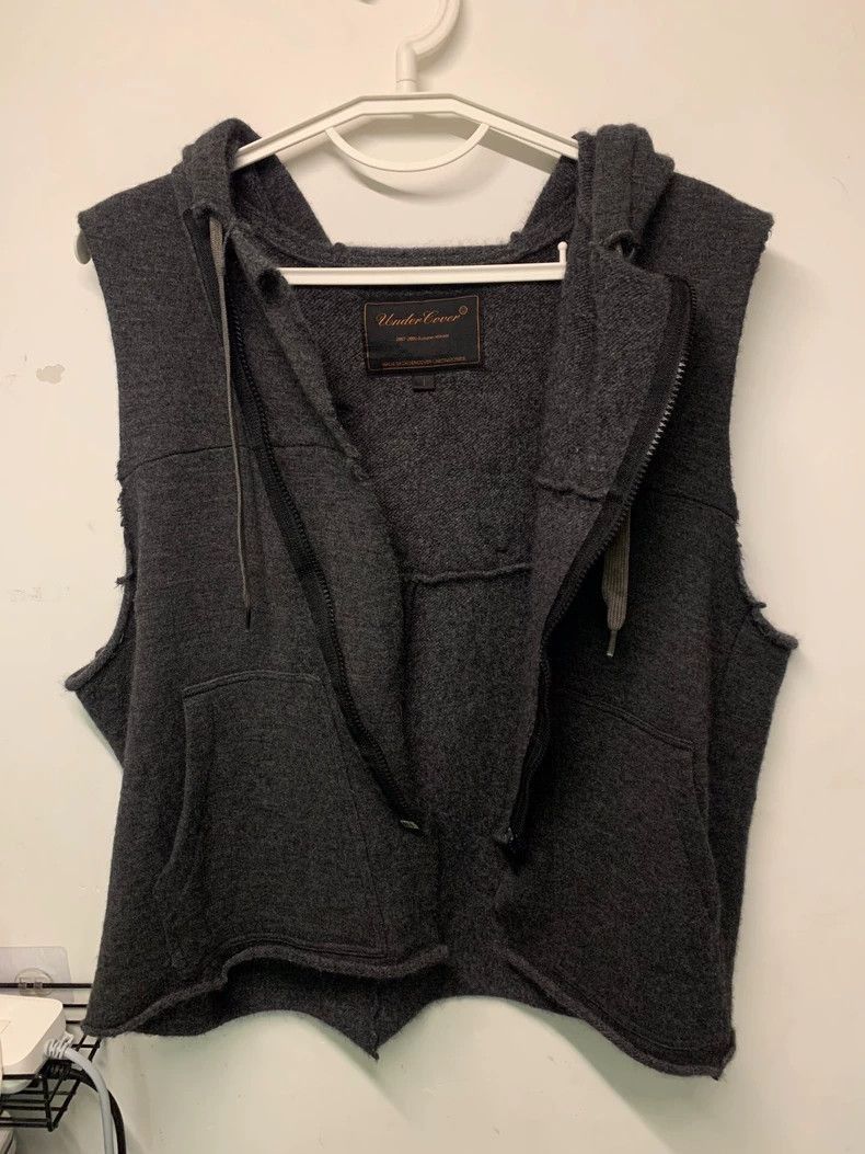 Undercover Undercover 07AW Angora wool blend wool-trimmed hooded vest Size US S / EU 44-46 / 1 - 1 Thumbnail