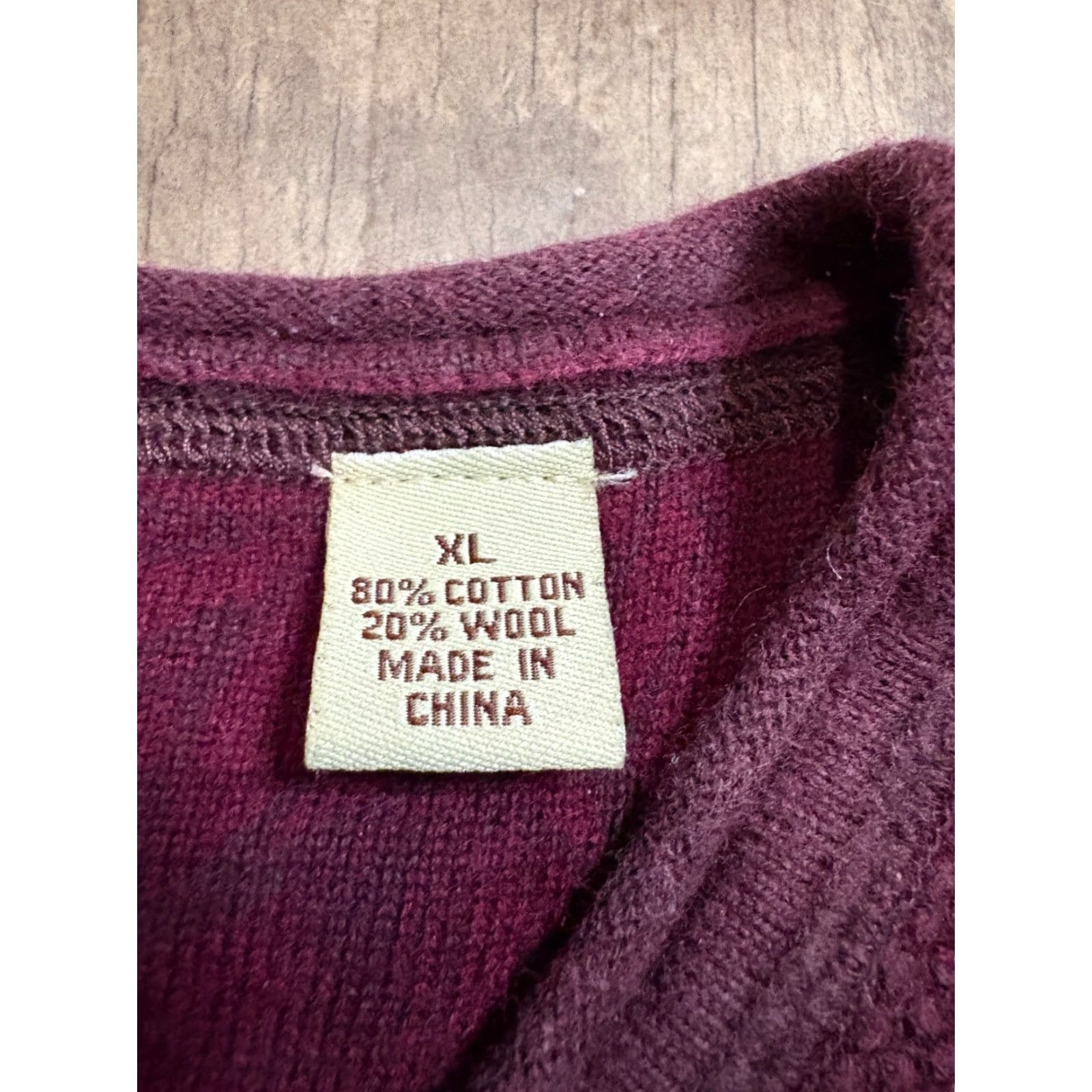 Tommy Bahama Tommy Bahama Pullover Sweatshirt Mens XL Maroon Red Cotton Wool Logo Zipper Sweater Long Sleeve Golf Walking Regular Mens Size US XL / EU 56 / 4 - 5 Thumbnail