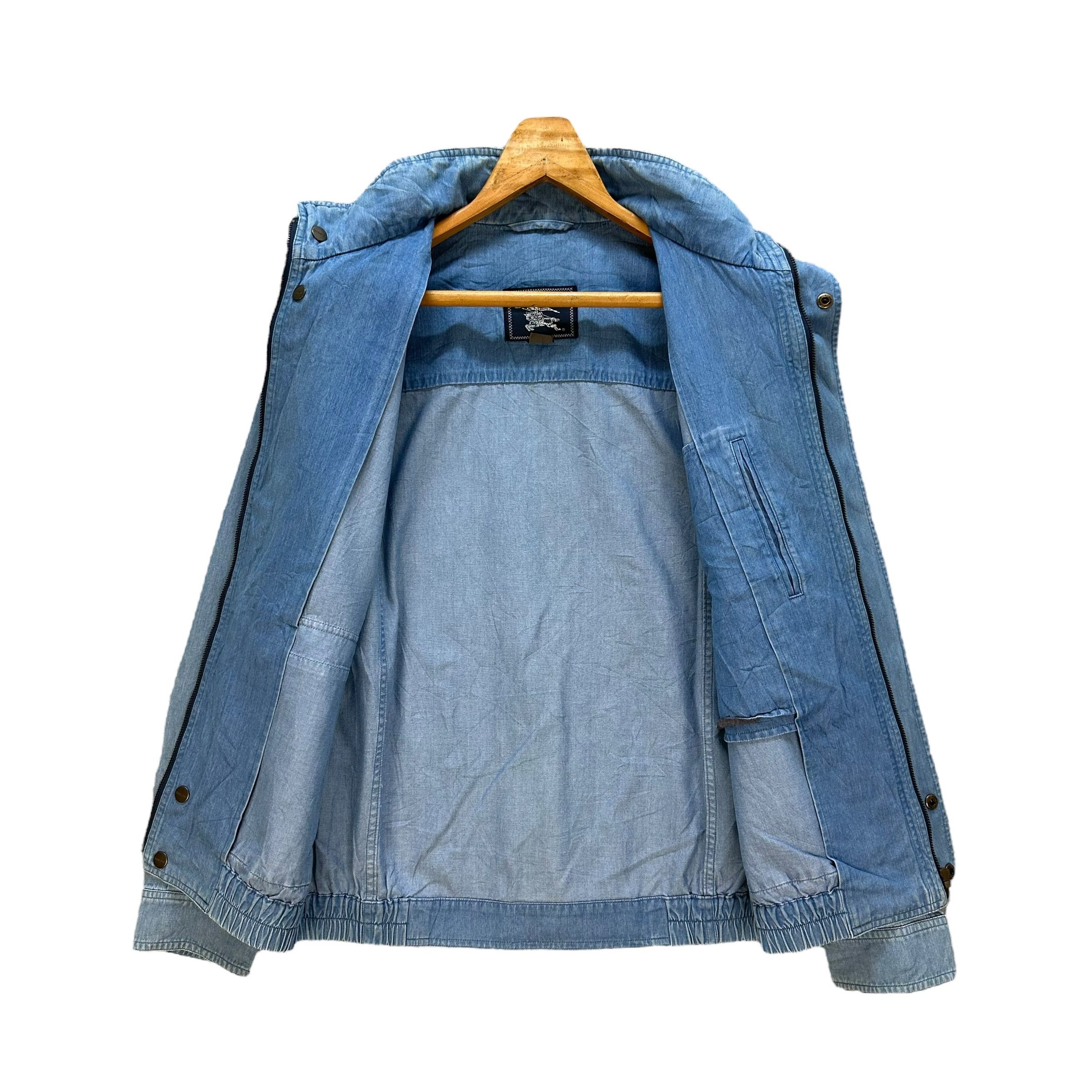 Burberry Vintage 90's BURBERRYS Jeans Jacket #1495-A62 Size US L / EU 52-54 / 3 - 10 Thumbnail