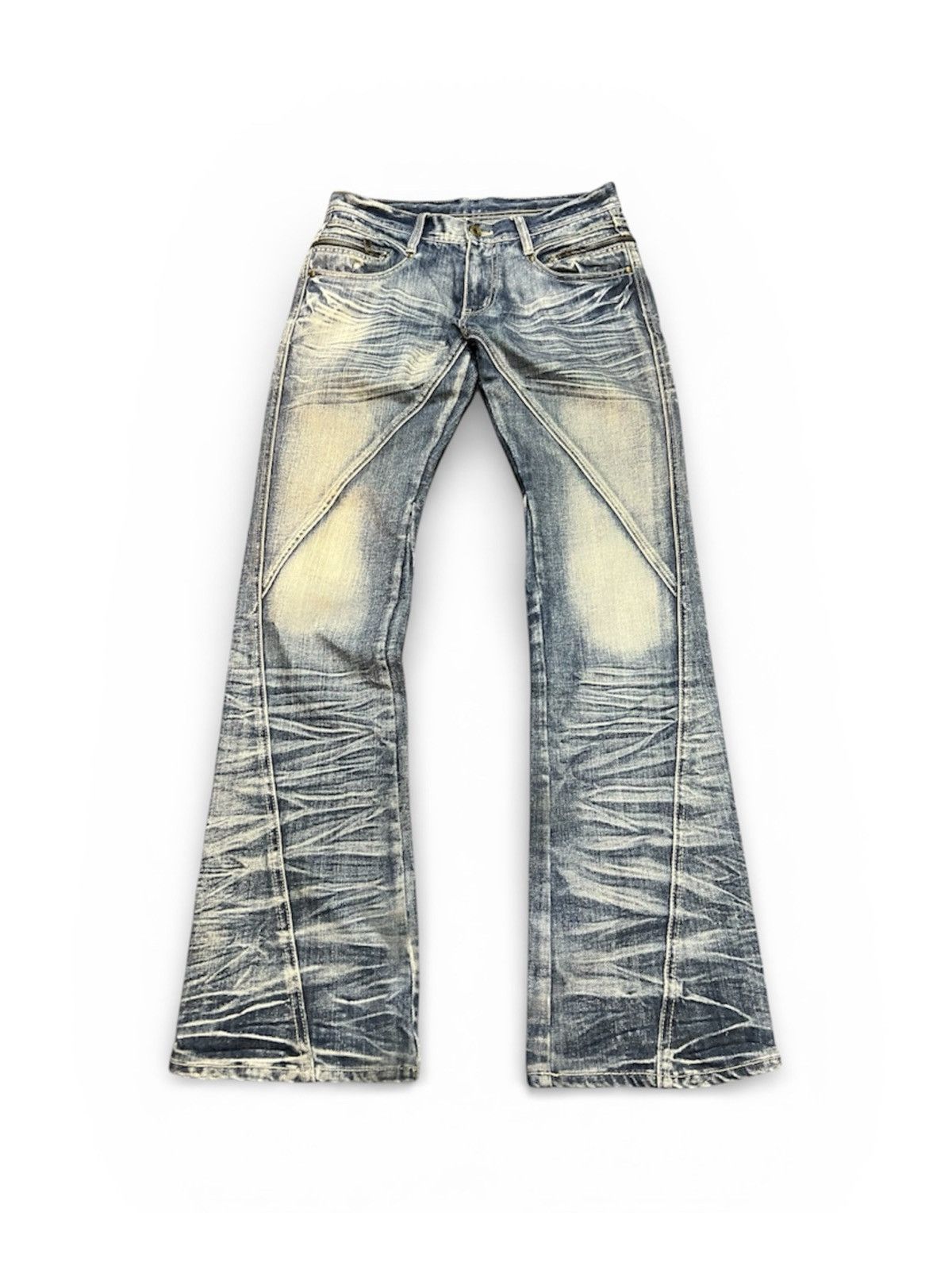 Michel Klein Michel Klein Flare Style Jeans Size US 30 / EU 46 - 1 Thumbnail