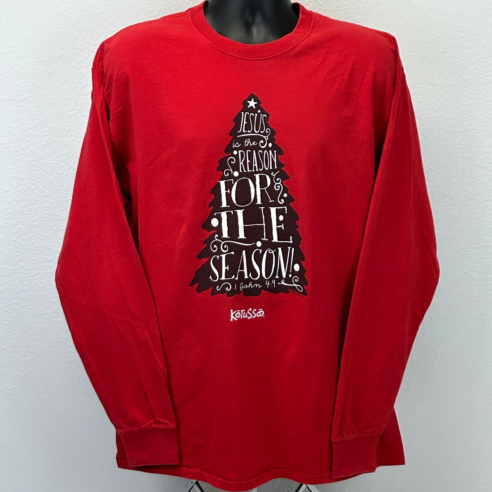 Fruit Of The Loom Jesus Christ Reason For Season T Shirt Kerusso XL X-Large Size US XL / EU 56 / 4 - 2 Thumbnail