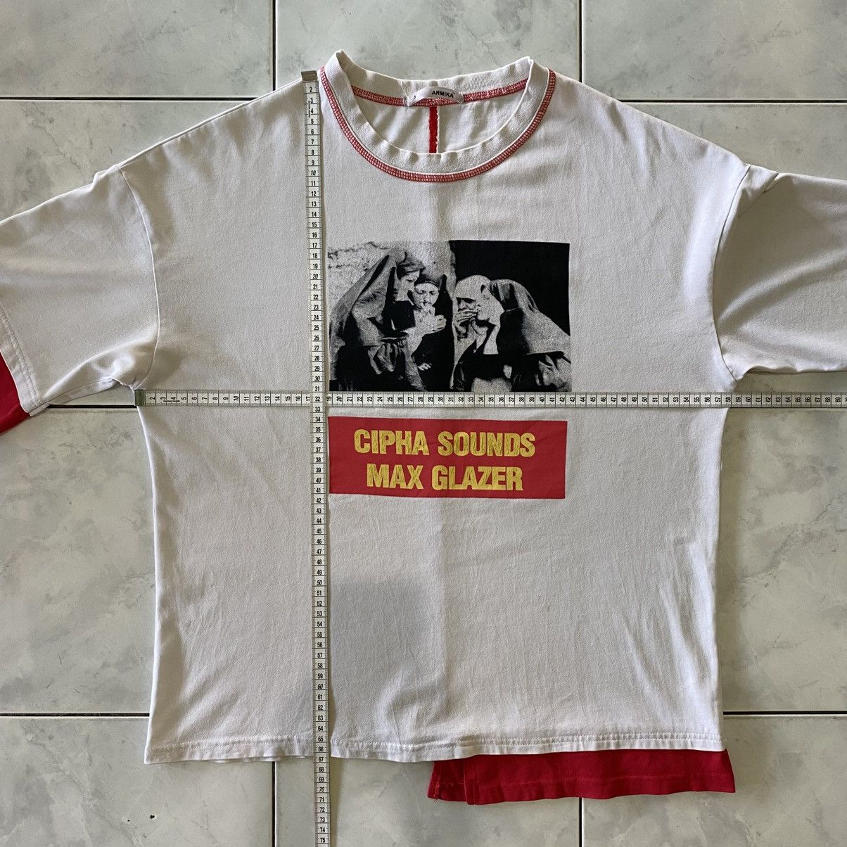Japanese Brand Armika Cipha Sounds / Max Glazer Tee Avant Garde Art Style Size US XXL / EU 58 / 5 - 16 Thumbnail