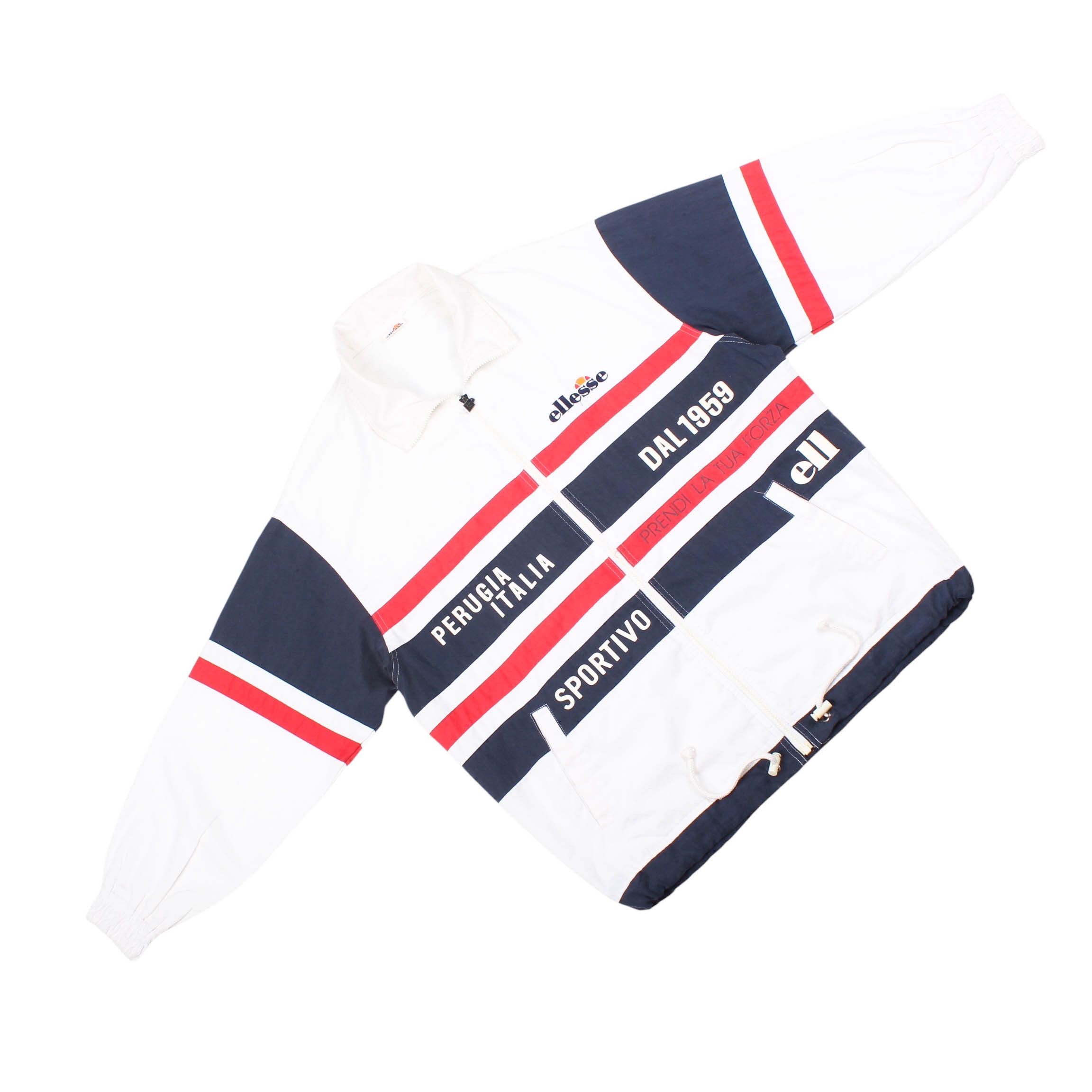 Ellesse Ellesse Track Jacket 90s Perugia Italia Sportivo Windbreaker Size US M / EU 48-50 / 2 - 2 Thumbnail