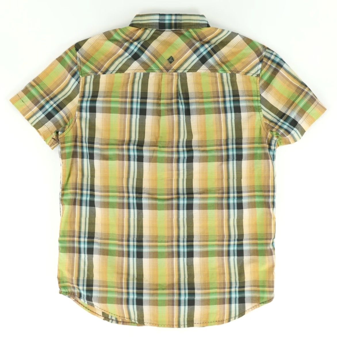 Prana Prana Button Down Pocket Cotton Blend Plaid Shirt Green Men's M Size US M / EU 48-50 / 2 - 4 Thumbnail