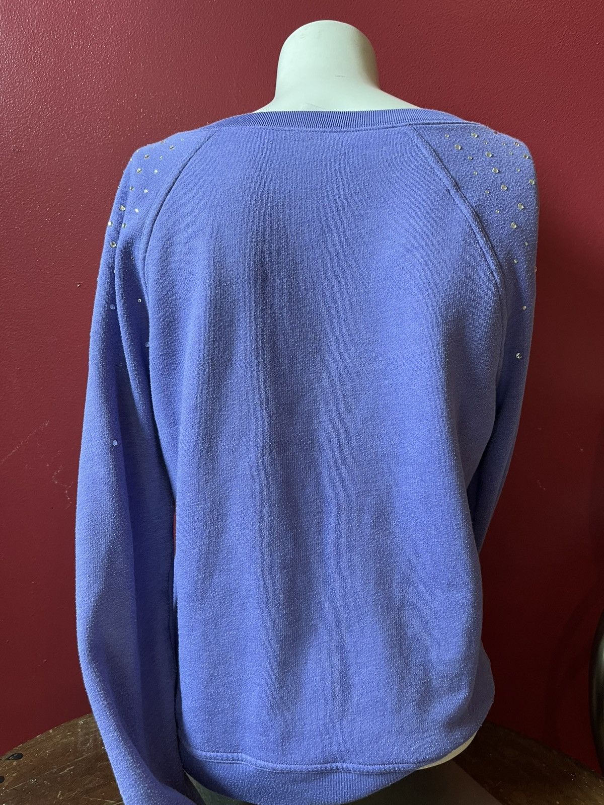 Victoria's Secret Victorias Secret Pink Purple Bedazzled Crew XSmall Size XS / US 0-2 / IT 36-38 - 5 Thumbnail