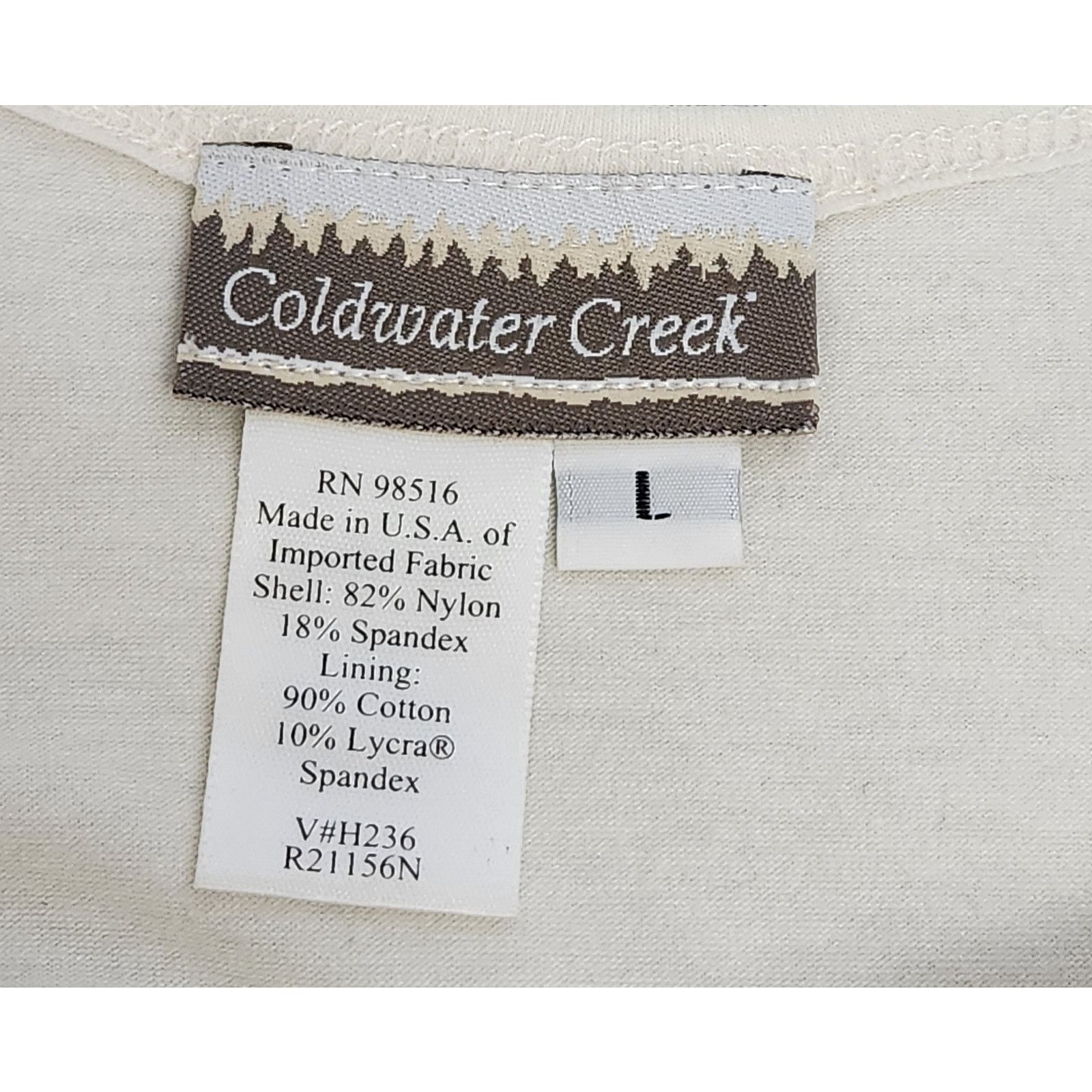 Other Vintage Clearwater Creek Ivory Lace Lined Sleeveless Top L Size L / US 10 / IT 46 - 4 Thumbnail