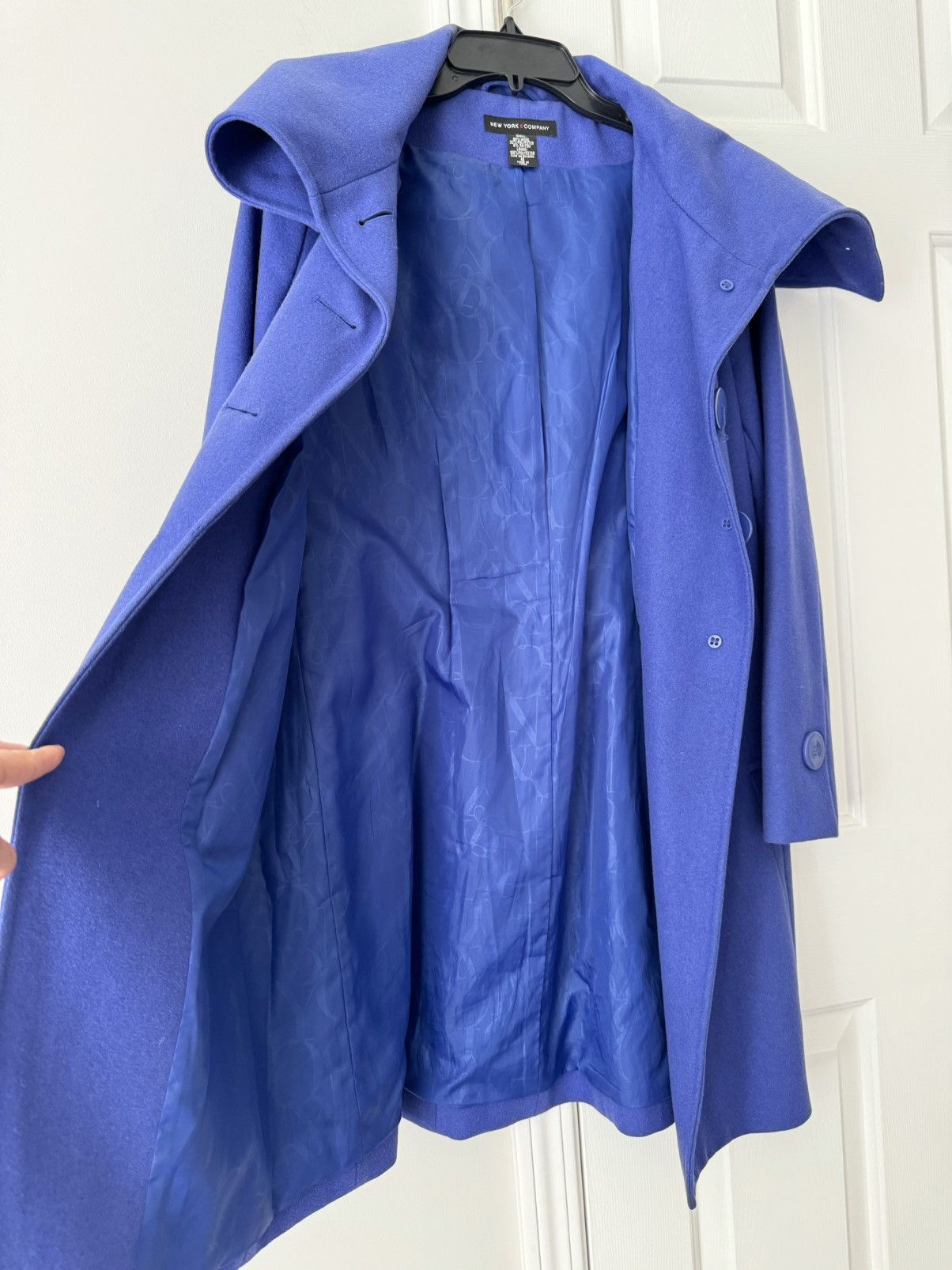 Other New York & Company Wool Blend Trench Style Coat, Size 6 Size M / US 6-8 / IT 42-44 - 8 Thumbnail