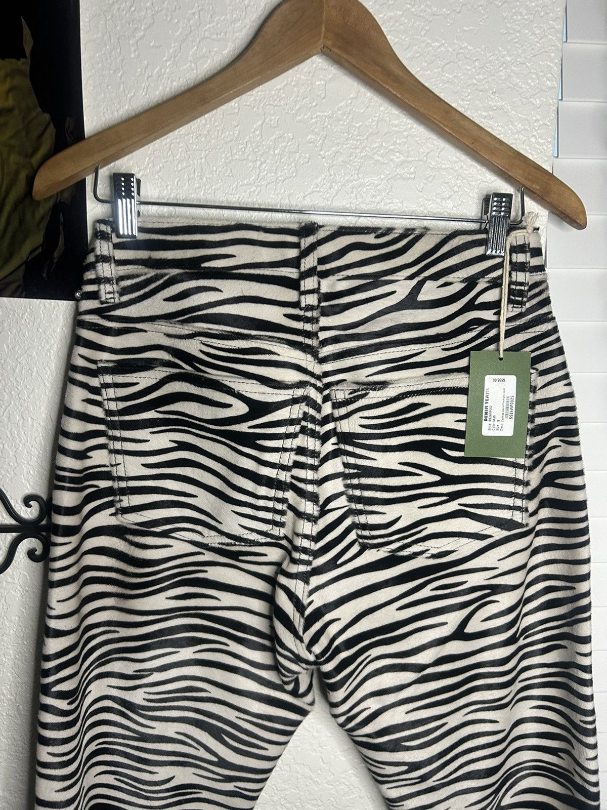 DENIM TEARS Denim tear calf hair zebra print pants Size US 30 / EU 46 - 6 Thumbnail