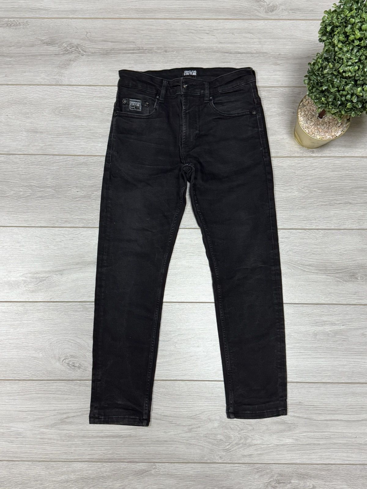 Versace Jeans Couture Versace big picket logo Stretchy jeans pants skinny Size US 30 / EU 46 - 4 Thumbnail