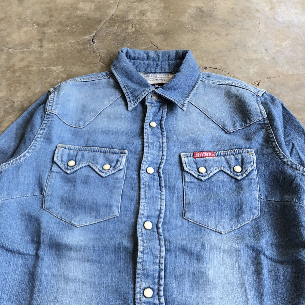 Hysteric Glamour Vintage Hysteric Glamour Western Shirt Denim Blue Jeans Size US S / EU 44-46 / 1 - 5 Thumbnail