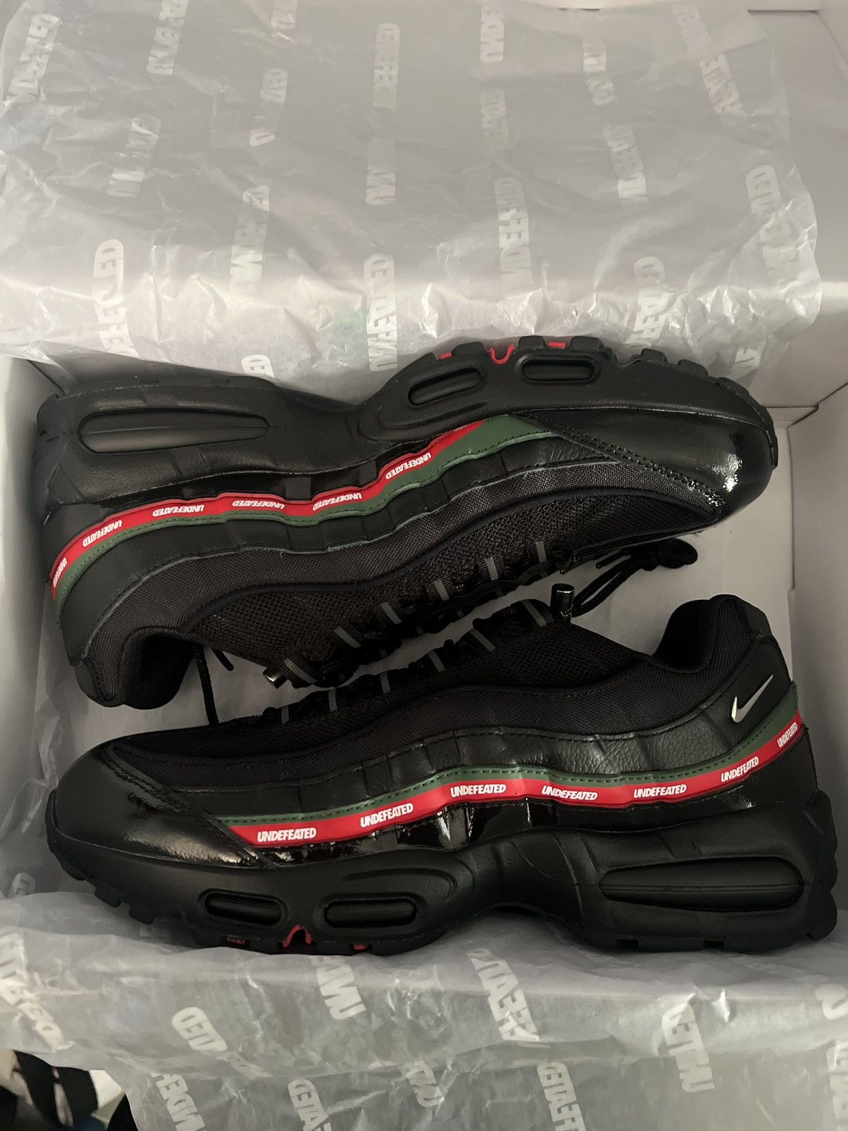 Nike × Undefeated UNDEFEATED NIKE AIR MAX 95 BLACK Size US 12 / EU 45 - 2 Thumbnail