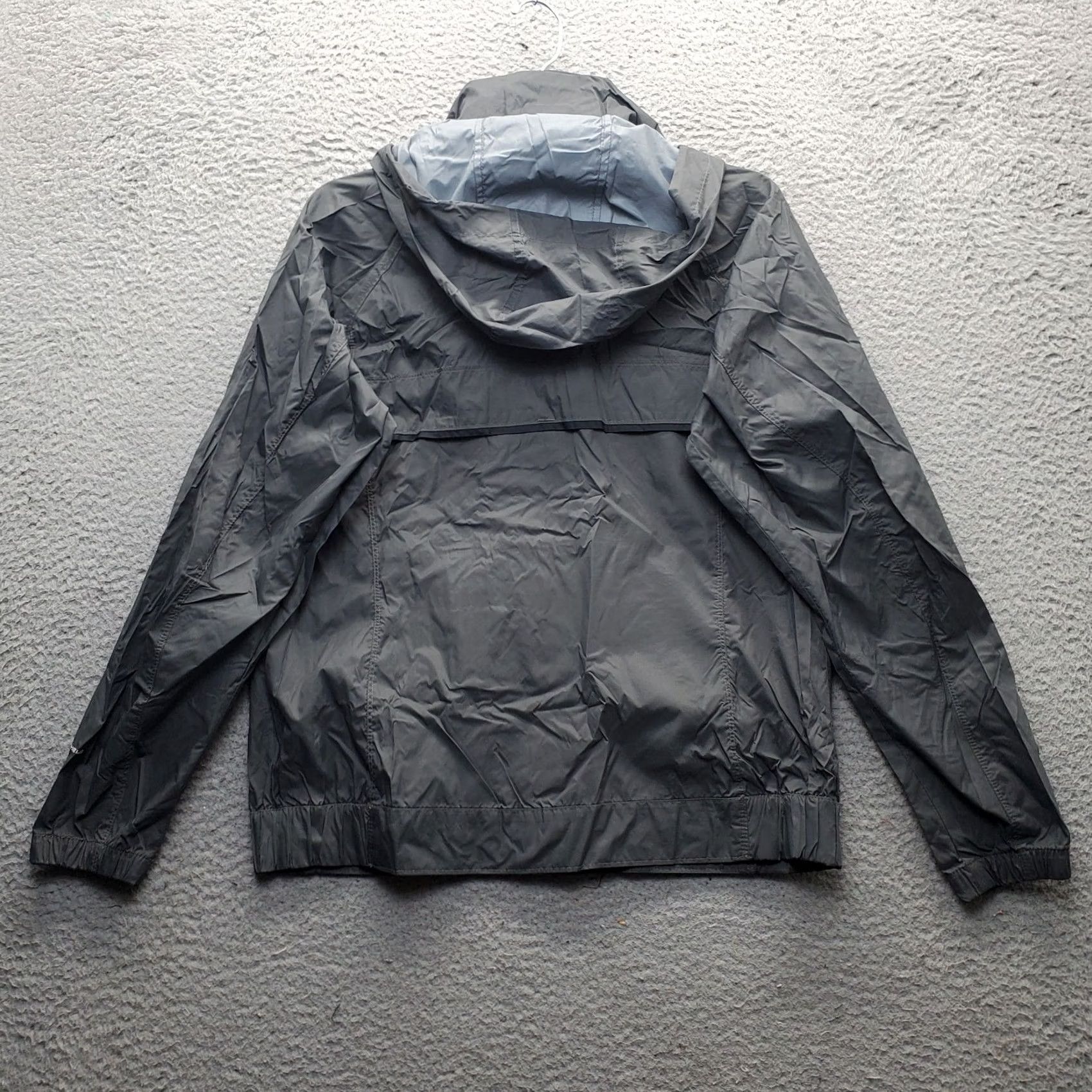 Rains Columbia Omni-Shade Rain Windbreaker Jacket Womens M Gray Hooded Full Zip Nike Size M / US 6-8 / IT 42-44 - 2 Thumbnail