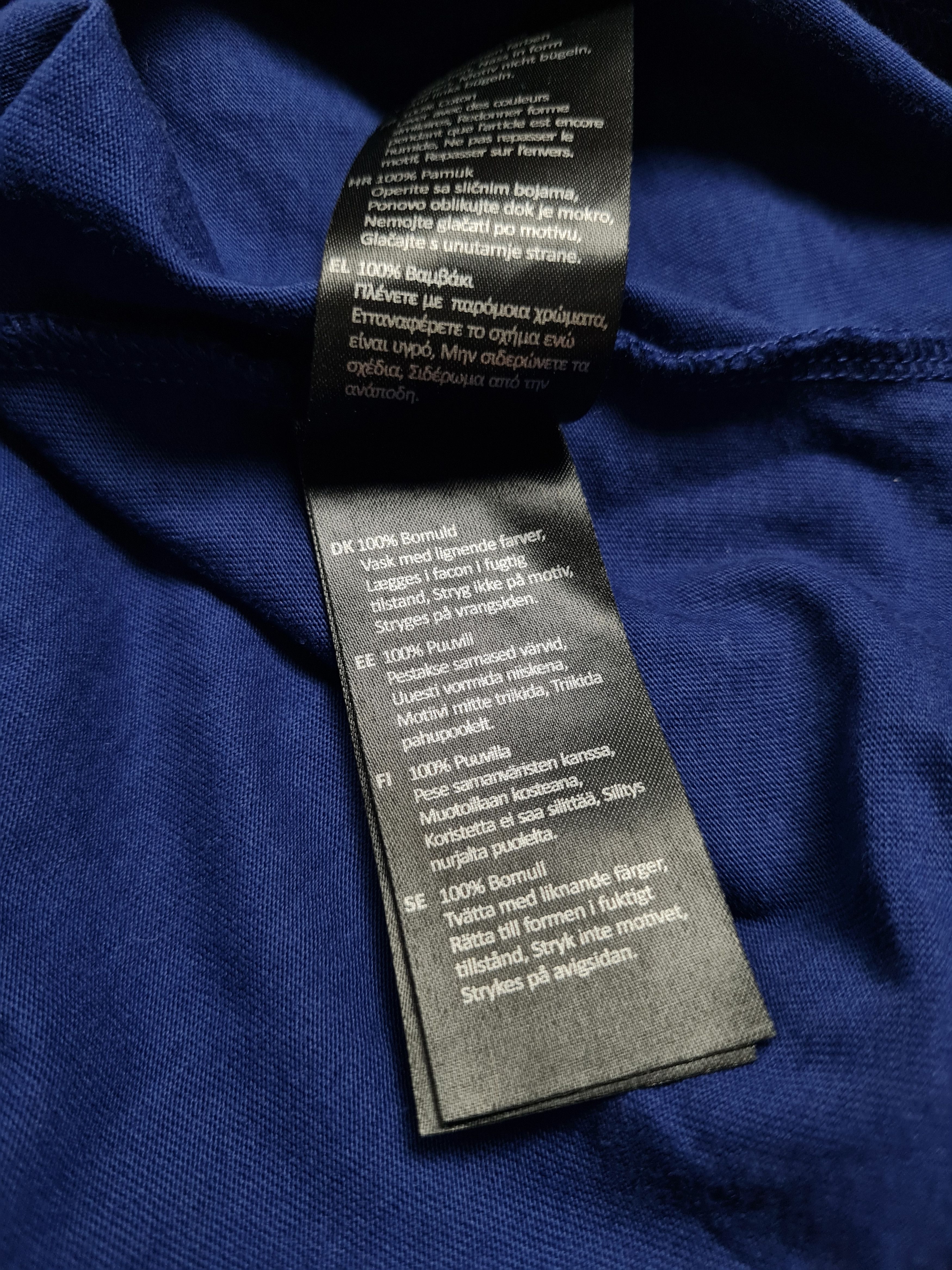 Barbour T-shirts Big Logo Barbour International mens shirt Blue M Size US M / EU 48-50 / 2 - 10 Thumbnail