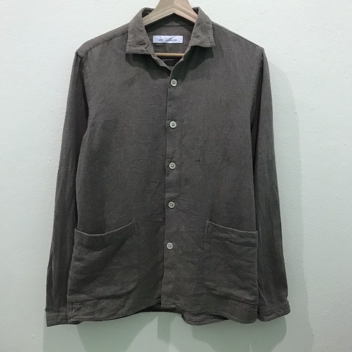 Flannel × United Arrows United Arrows Plain Flannel Shirt Size S / US 4 / IT 40 - 2 Thumbnail